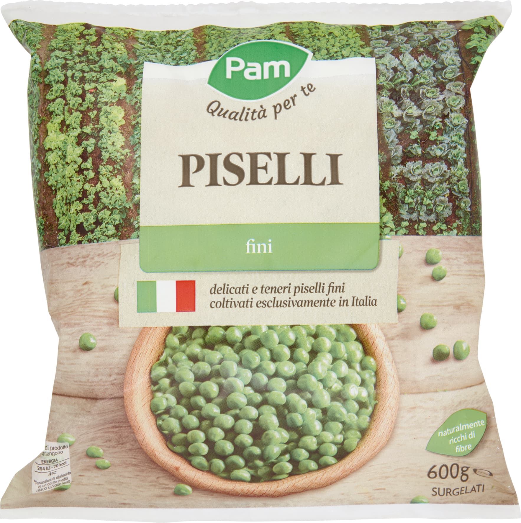 PAM PANORAMA Piselli Fini surgelati 600 g – immagine 2