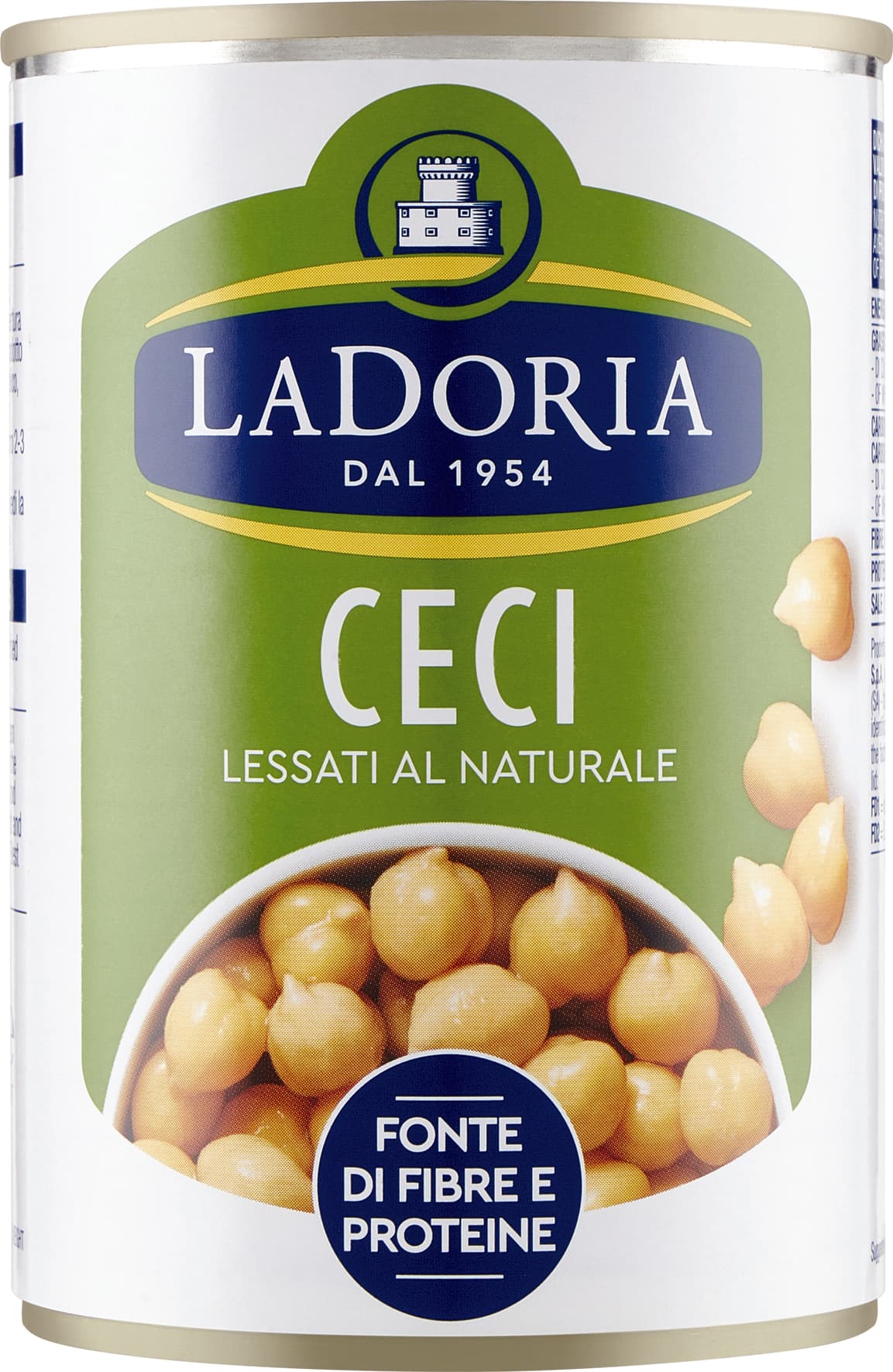 Ceci lessati al naturale La Doria 400 g 240 g – immagine 2