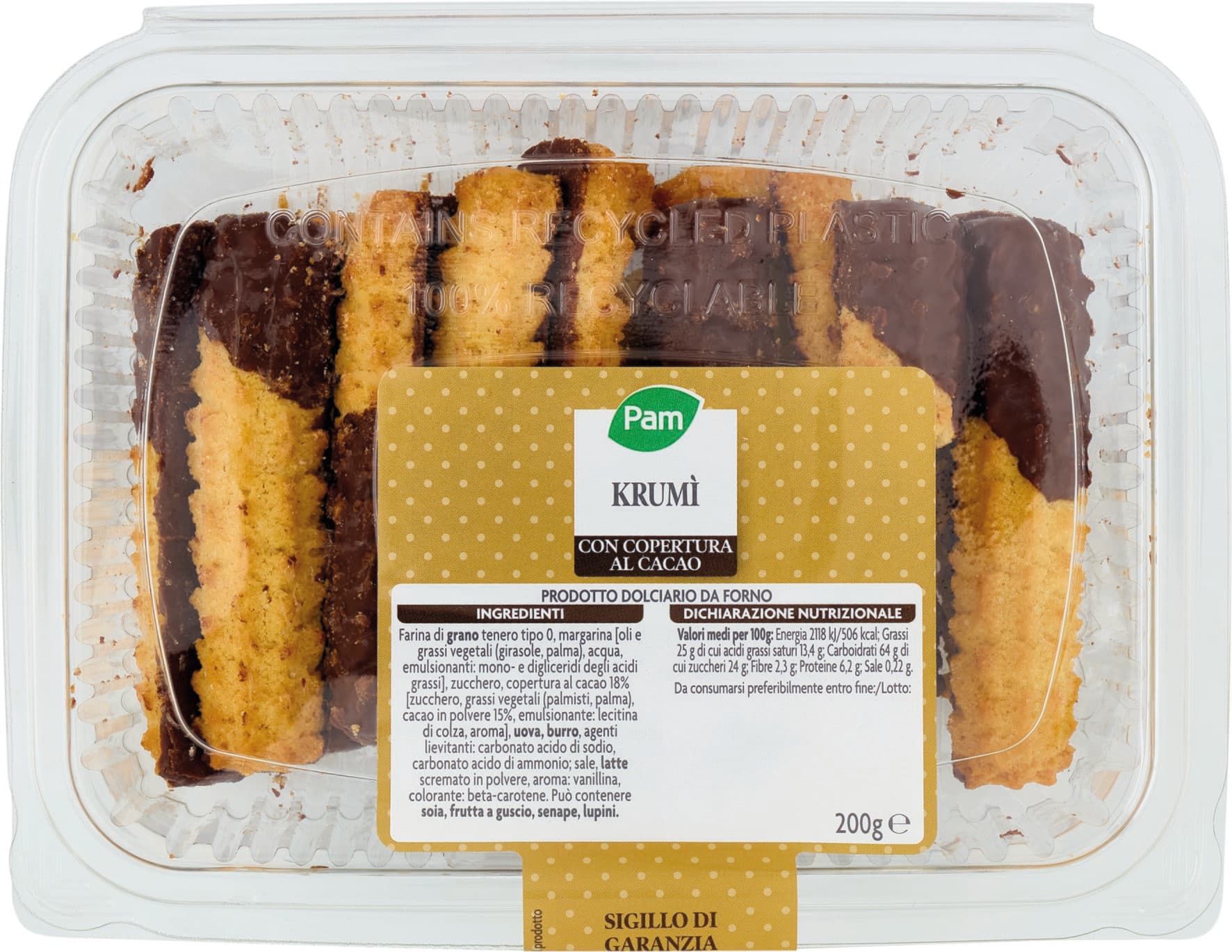 PAM Krumì con Copertura al Cacao 200 g – immagine 2