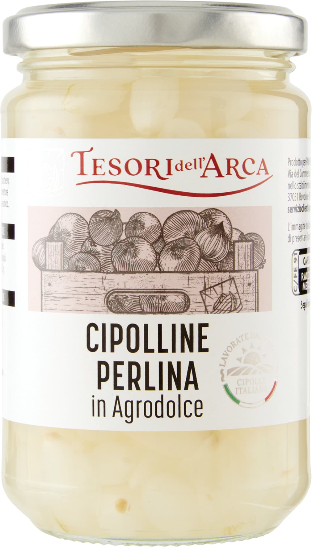 TESORI DELL'ARCA Cipolline Perlina in Agrodolce 290 g – immagine 2
