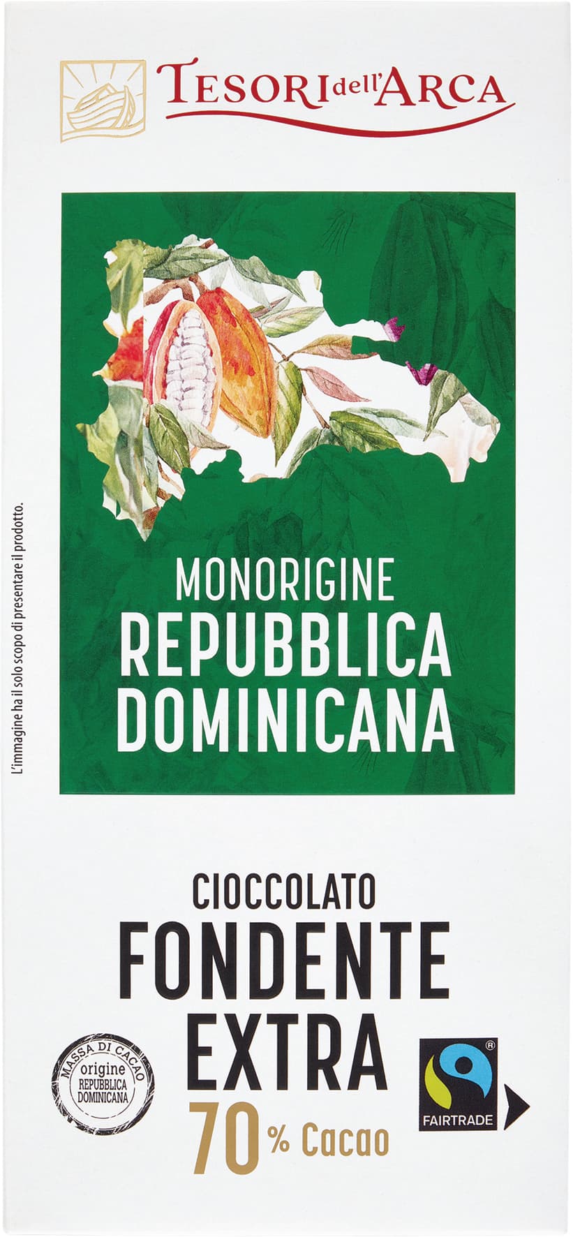 TESORI DELL'ARCA Cioccolato Fondente Extra 70% Cacao 100 g – immagine 2
