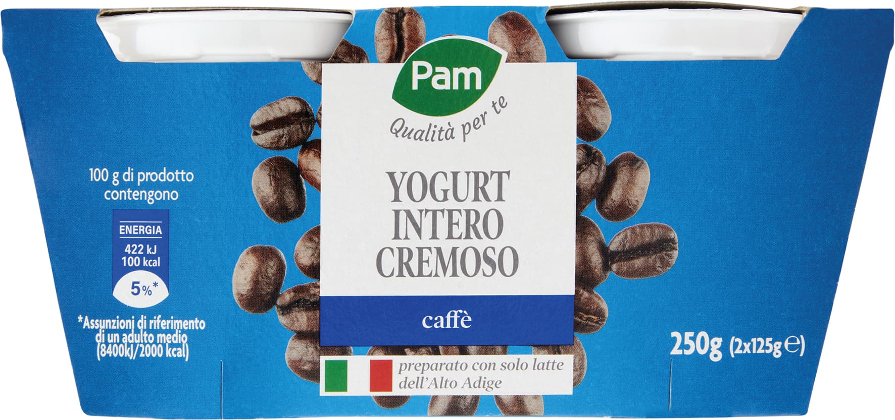 PAM PANORAMA Yogurt intero Cremoso al Caffè 250g (125g x 2) – immagine 2