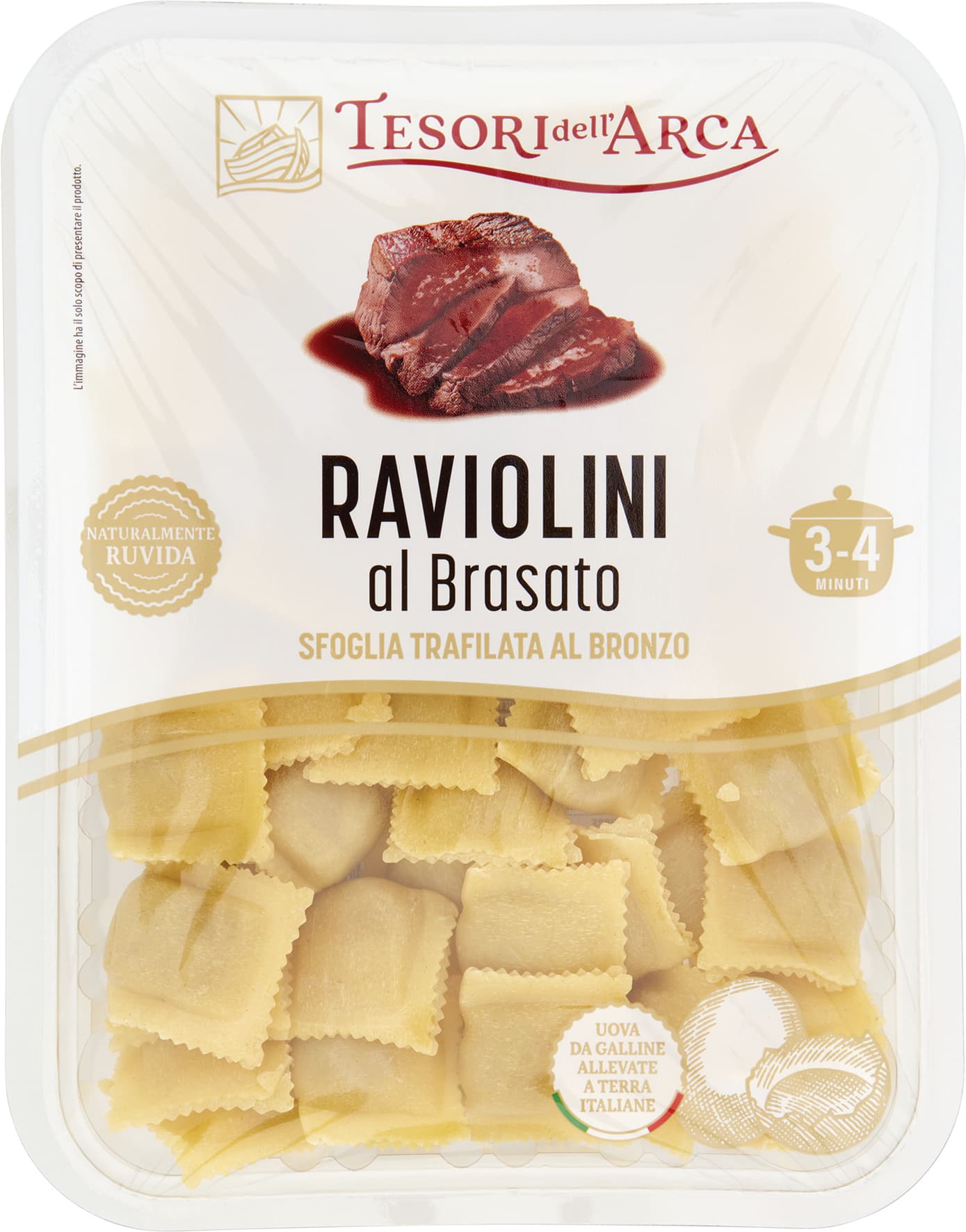 TESORI DELL'ARCA Raviolini al Brasato 250 g – immagine 2