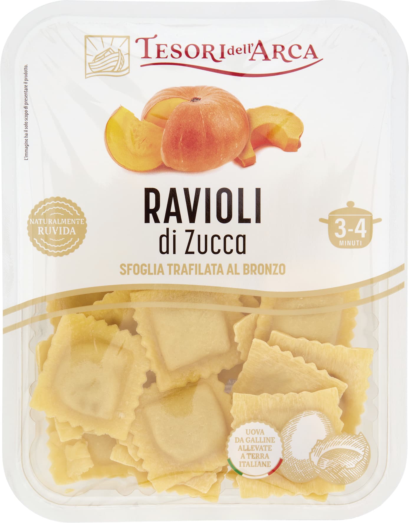 TESORI DELL'ARCA Ravioli di Zucca 250 g – immagine 2