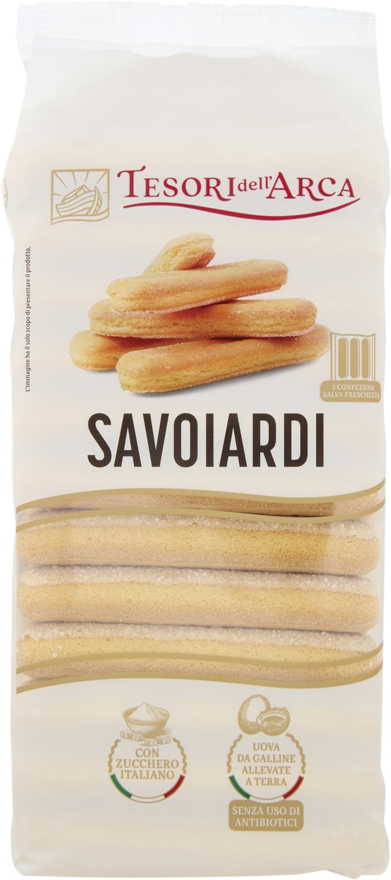 TESORI DELL'ARCA Savoiardi 3 x 100 g – immagine 2