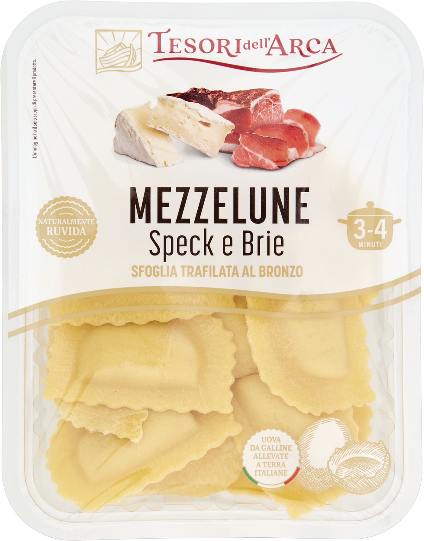 TESORI DELL'ARCA Mezzelune Speck e Brie 250 g – immagine 2