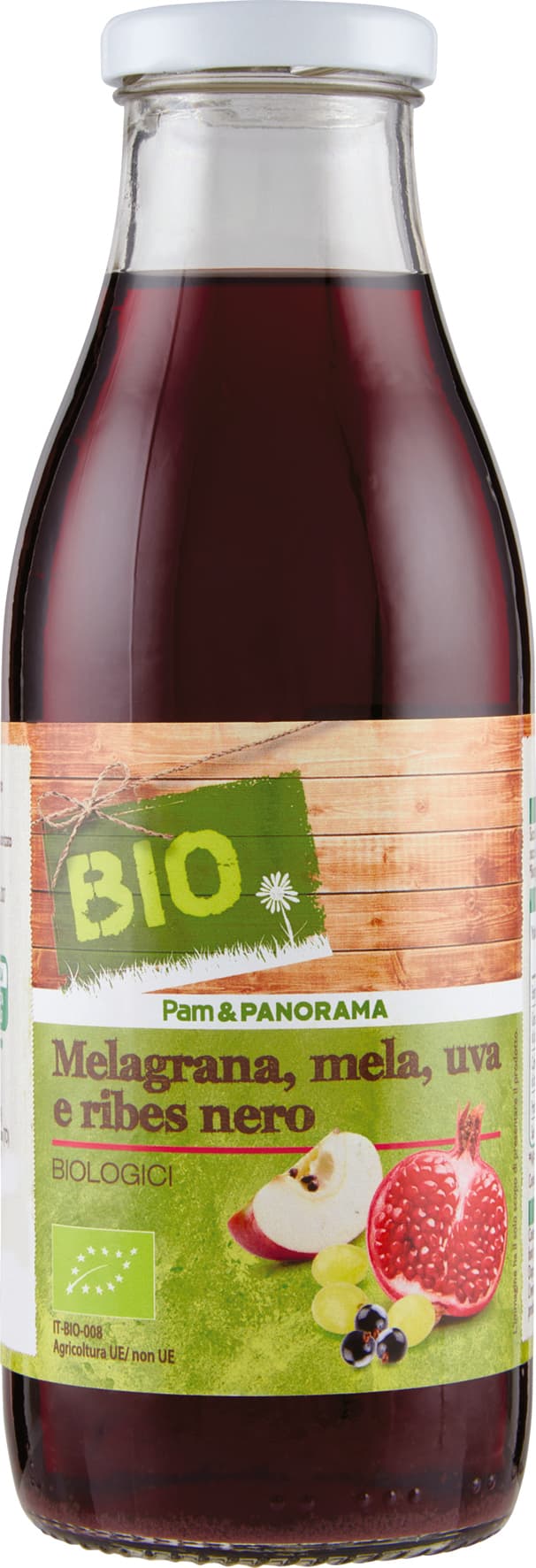 BIO Melagrana, mela, uva e ribes nero Biologici 500 ml – immagine 2