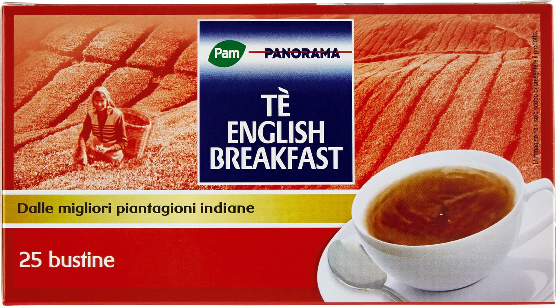 PAM PANORAMA Tè English Breakfast 50g (2g x 25) – immagine 2