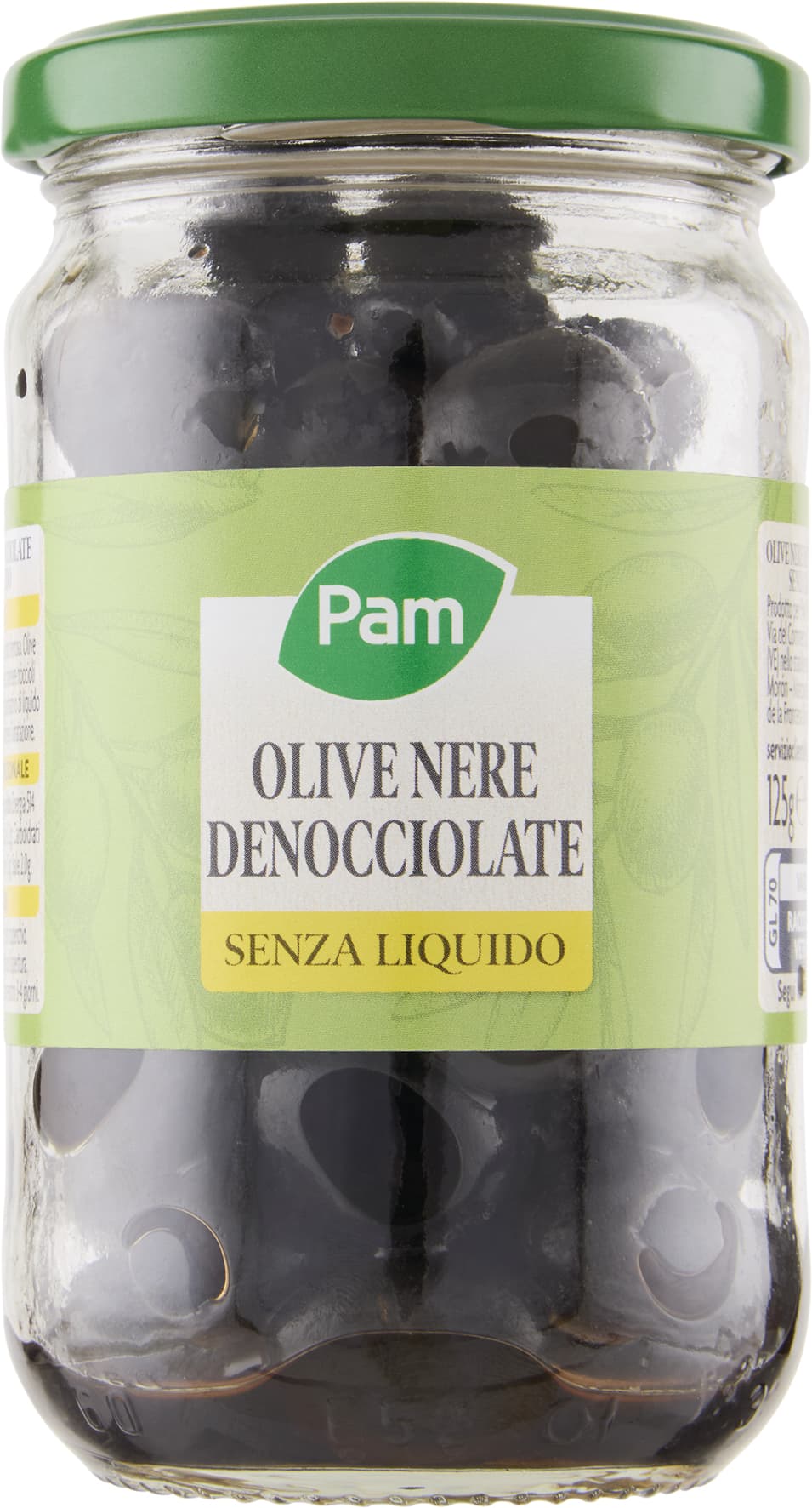 PAM Olive Nere Denocciolate Senza Liquido 125 g – immagine 2