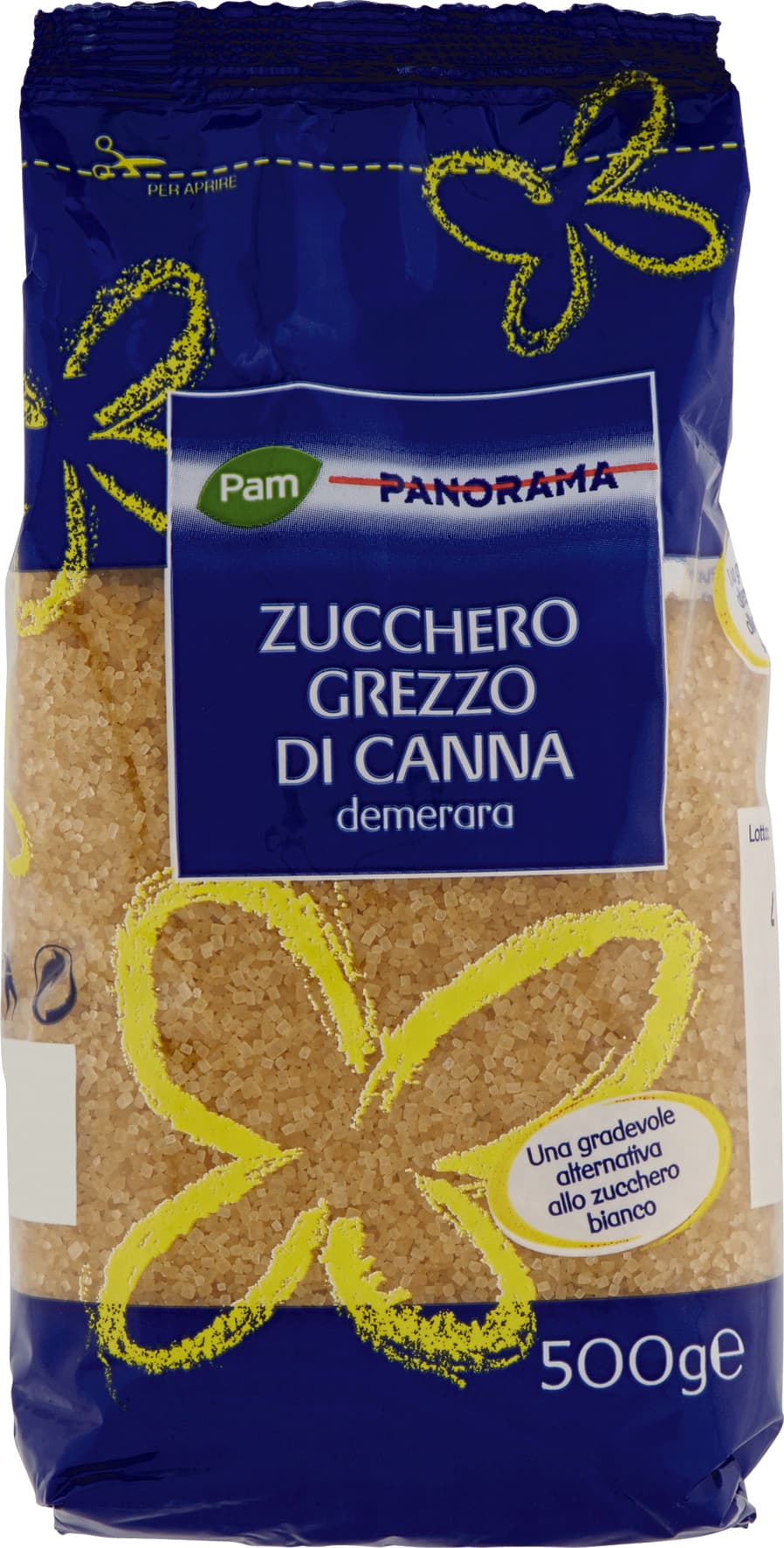 PAM PANORAMA Zucchero Grezzo di Canna demerara 500 g – immagine 2