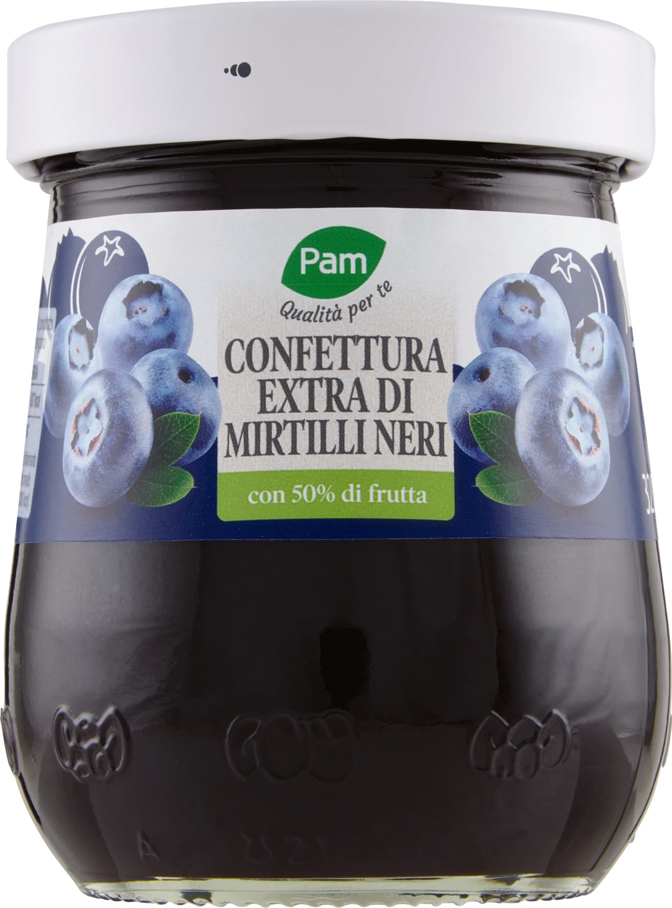PAM Qualità per te Confettura Extra di mirtilli neri 320 g – immagine 2