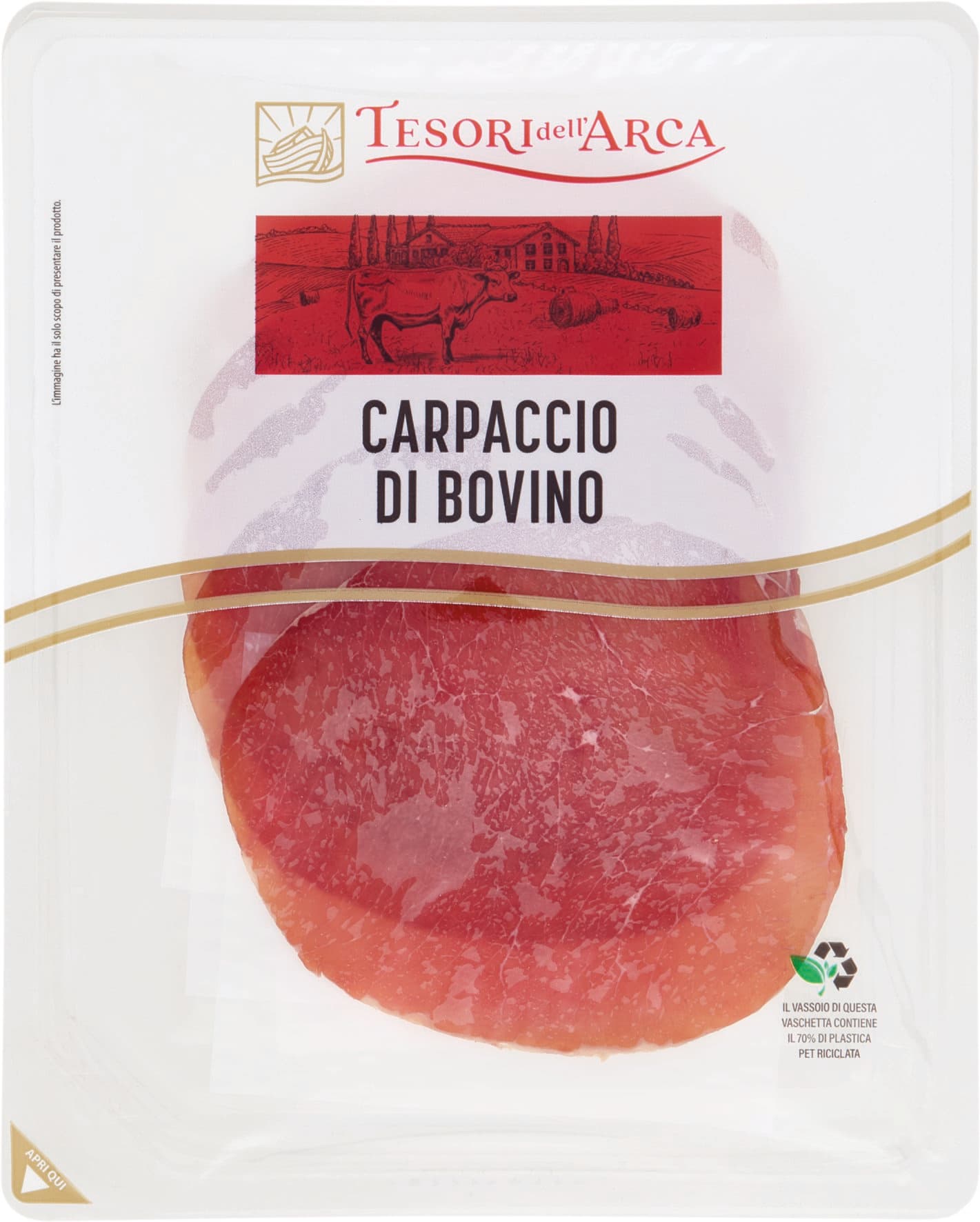 TESORI DELL'ARCA Carpaccio di Bovino 80 g – immagine 2