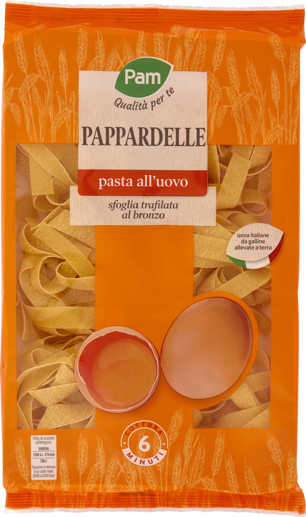 PAM Qualità per te Pappardelle pasta all'uovo 250 g – immagine 2