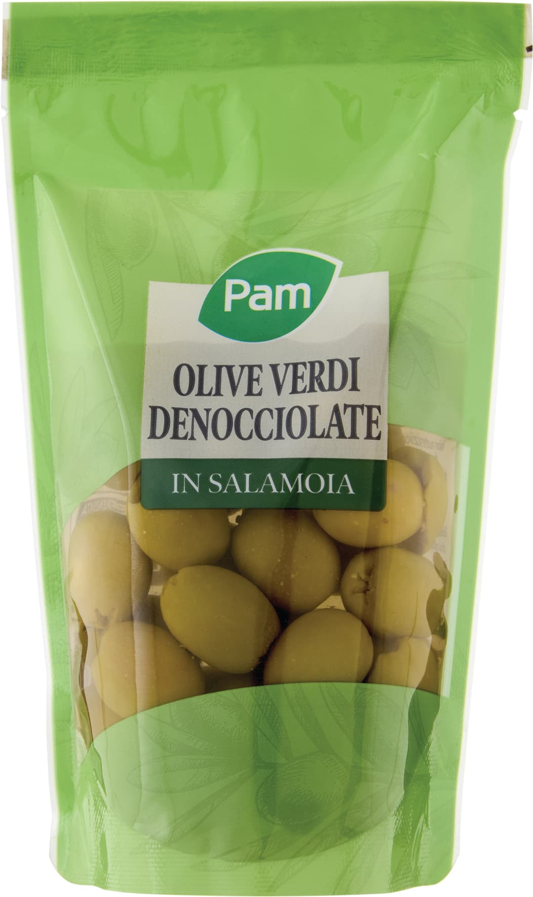 PAM Olive Verdi Denocciolate in Salamoia 180 g – immagine 2