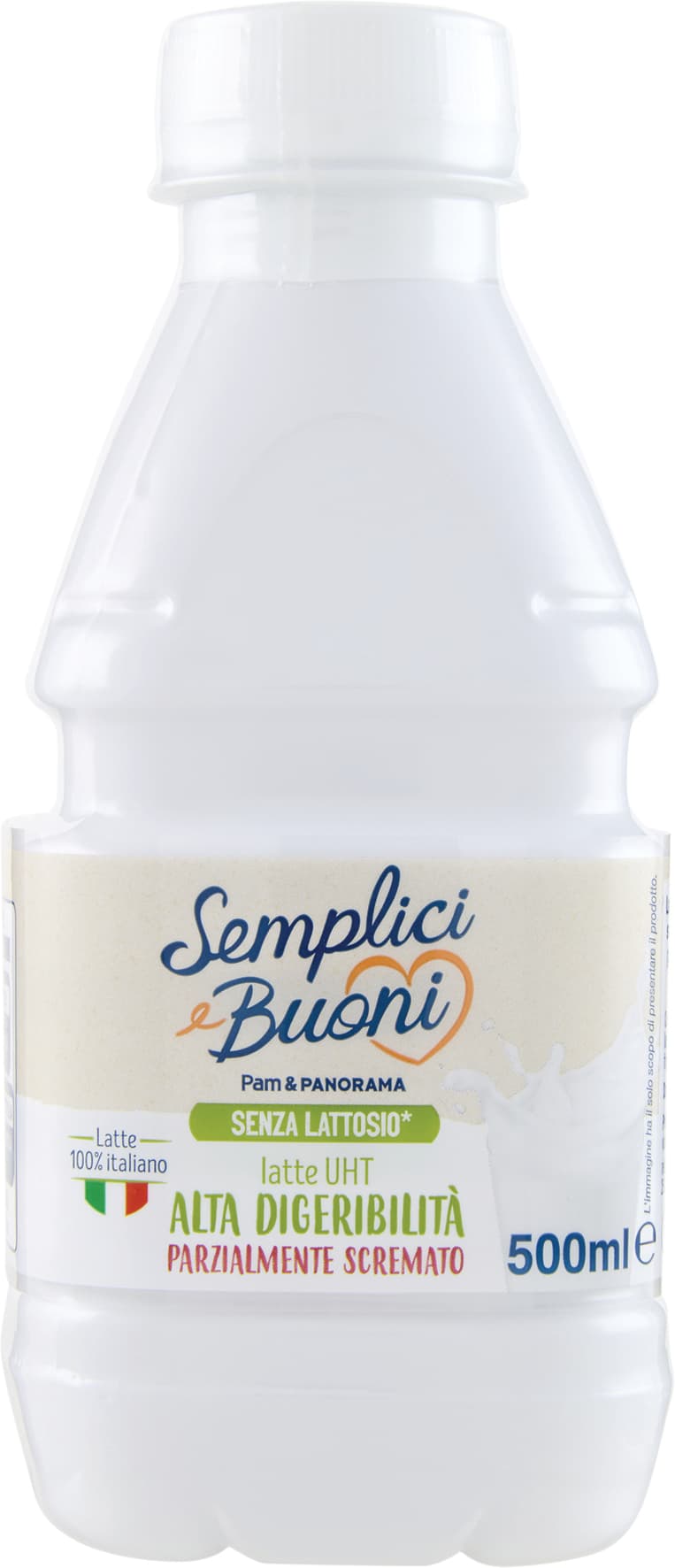 SEMPLICI E BUONI Senza Lattosio latte UHT Alta Digeribilità Parzialmente Scremato 500 ml – immagine 2