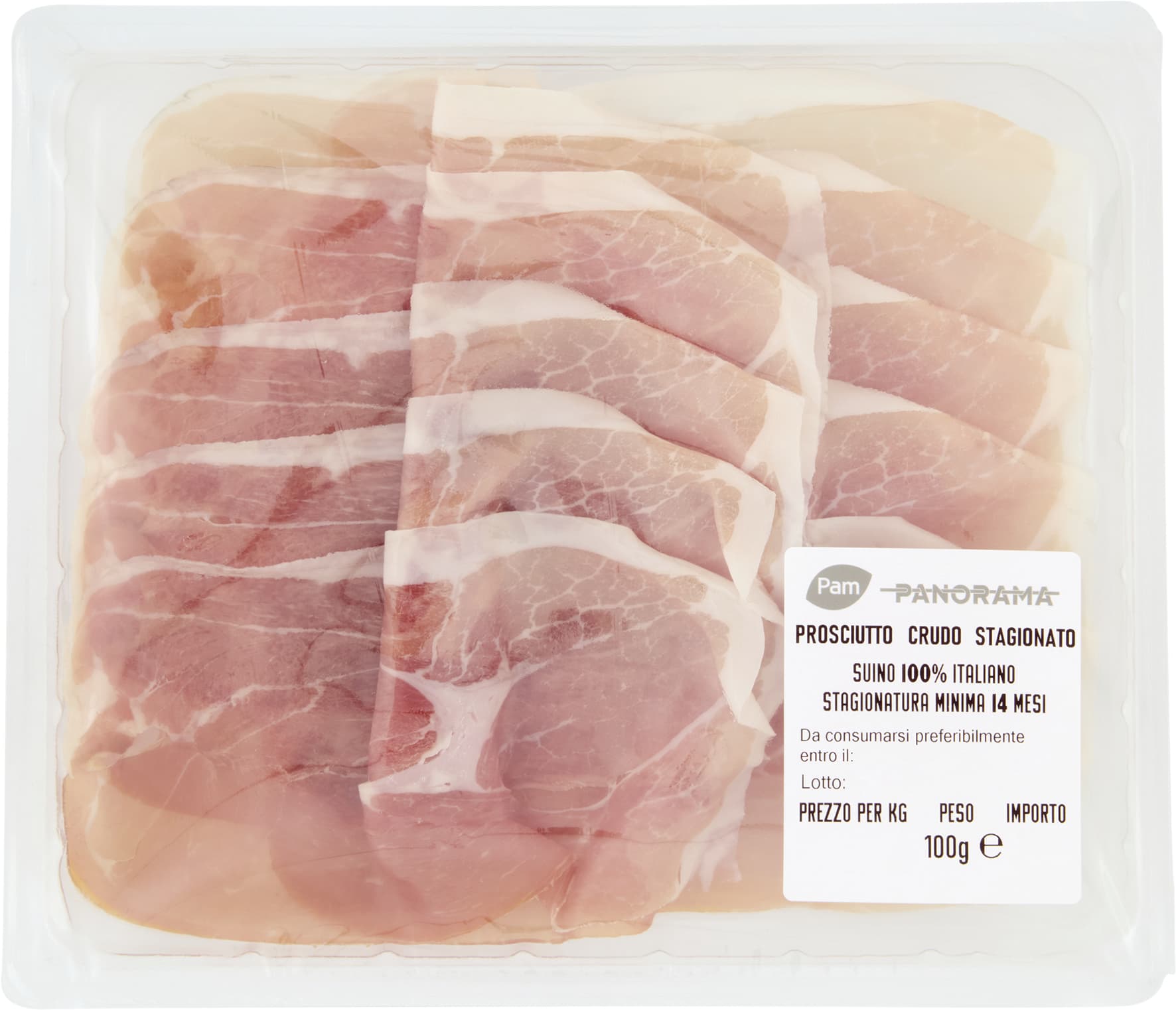 PAM PANORAMA Prosciutto Crudo Stagionato Stagionatura Minima 14 Mesi 100 g – immagine 2