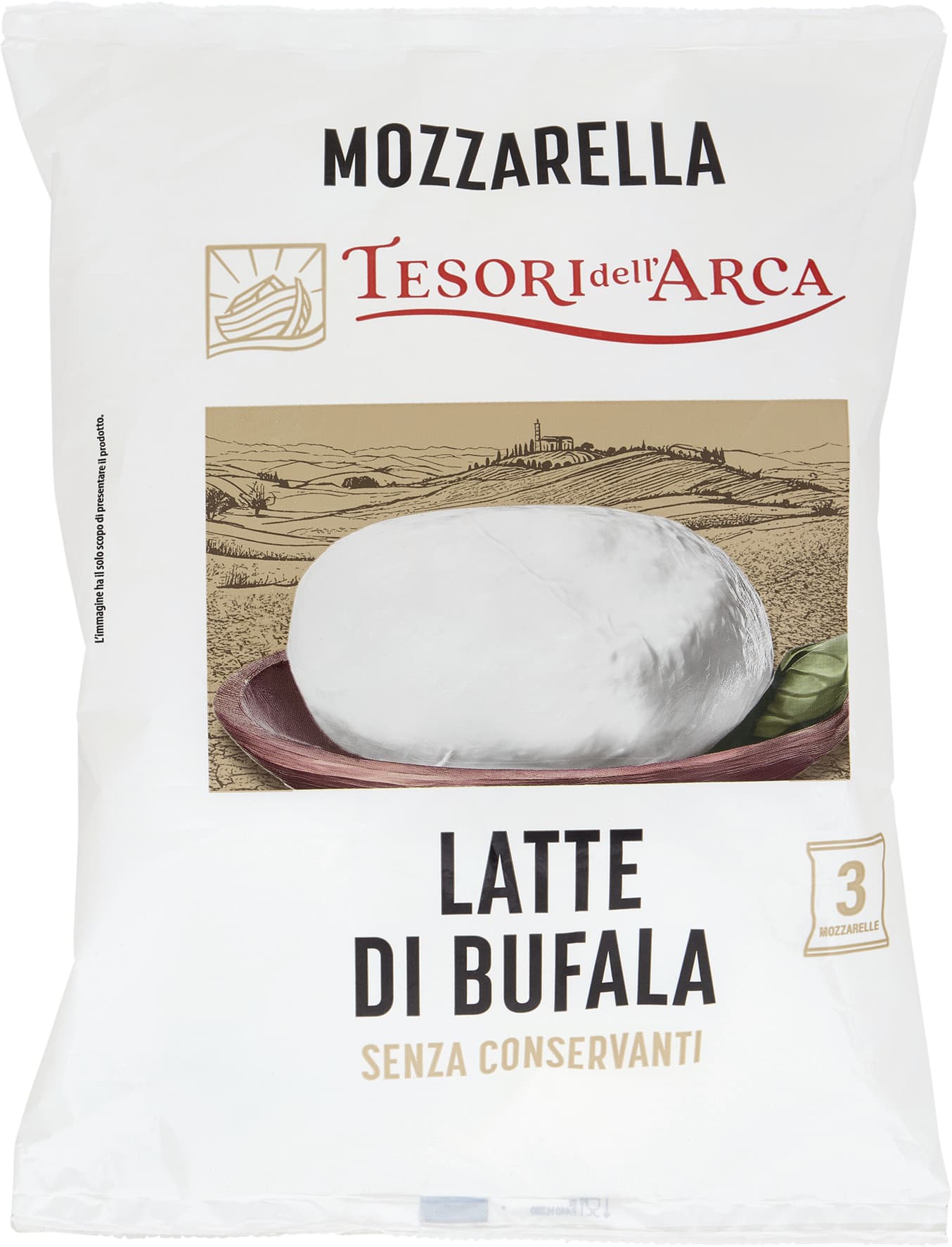 TESORI DELL'ARCA Mozzarella Latte di Bufala 3 x 100 g – immagine 2