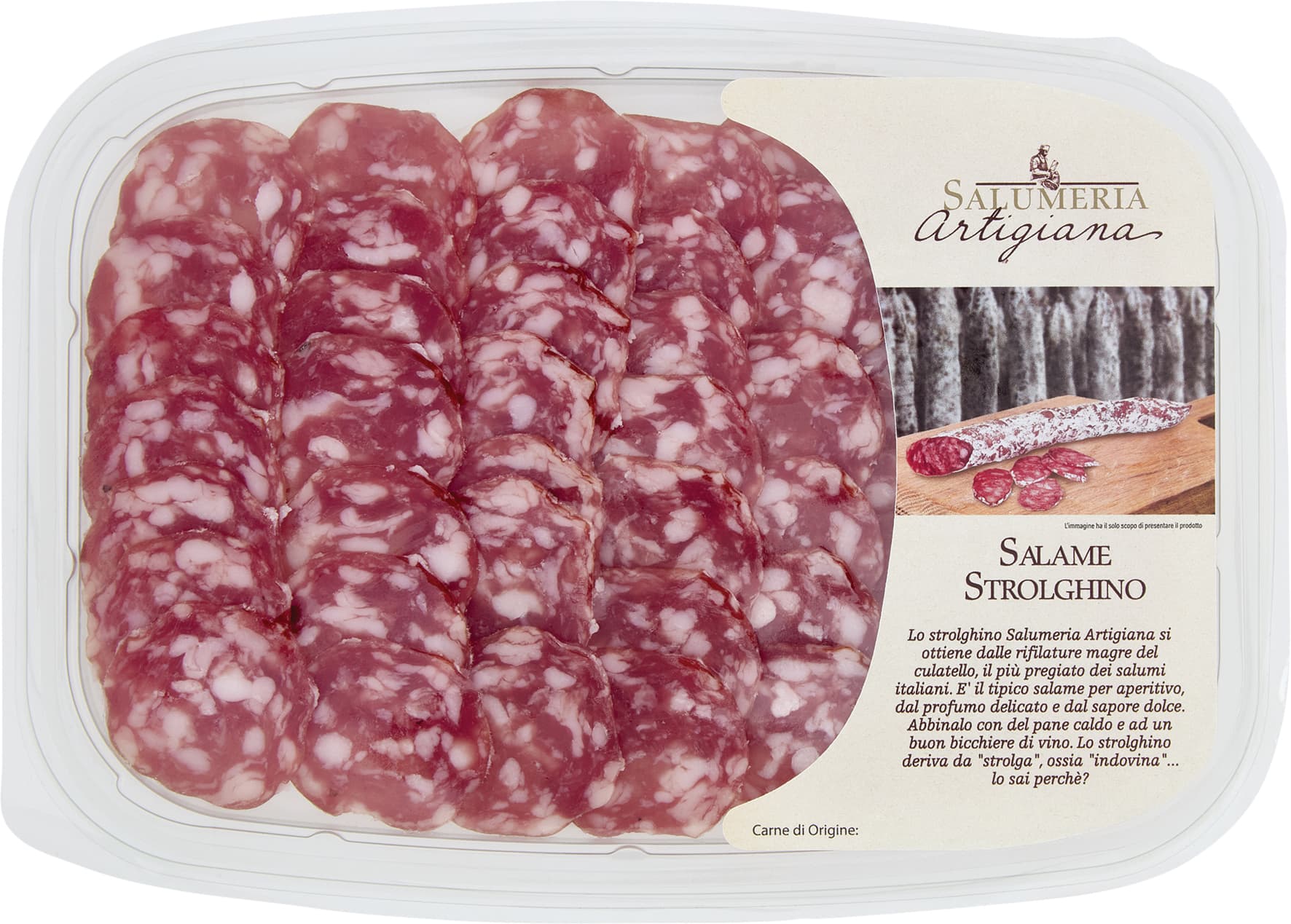 SALUMERIA ARTIGIANA Salame Strolghino 80 g – immagine 2