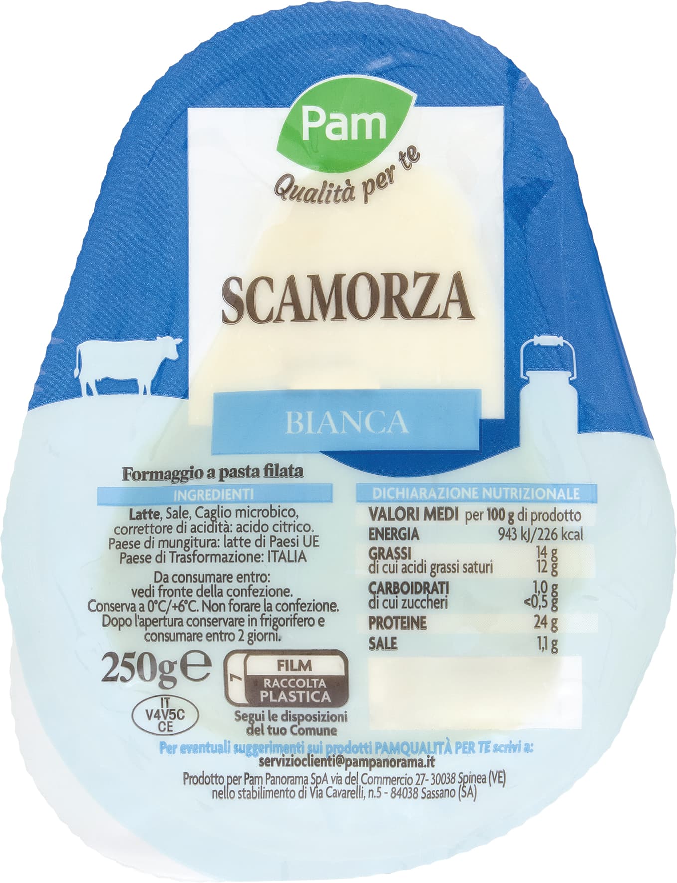 PAM Qualità per te Scamorza Bianca 250 g – immagine 2