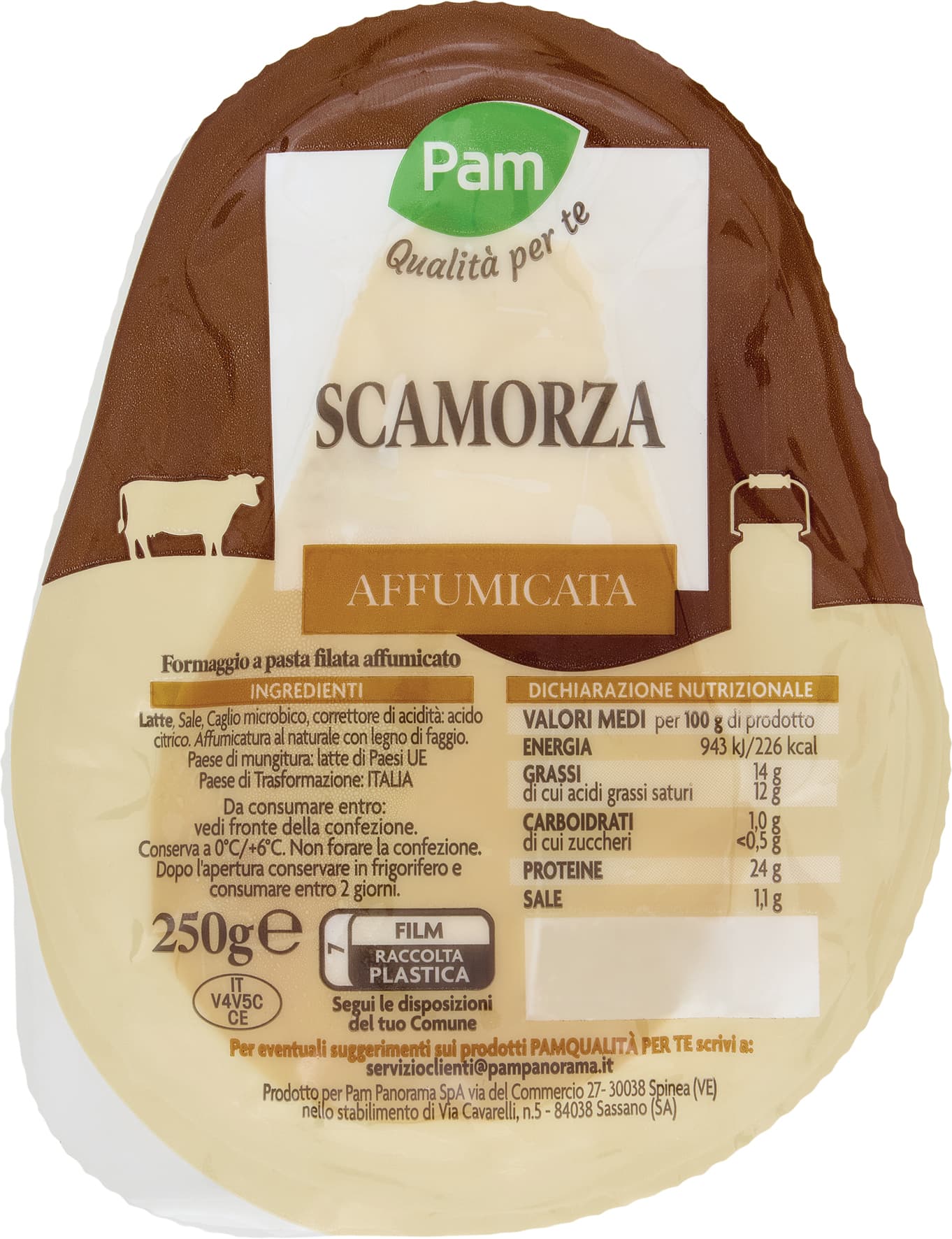 PAM Qualità per te Scamorza Affumicata 250 g – immagine 2