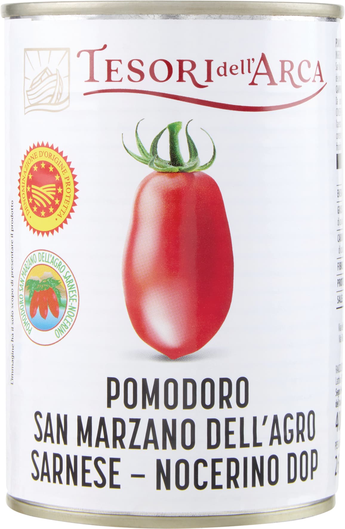TESORI DELL'ARCA Pomodoro San Marzano dell'Agro Sarnese - Nocerino DOP 400 g – immagine 2