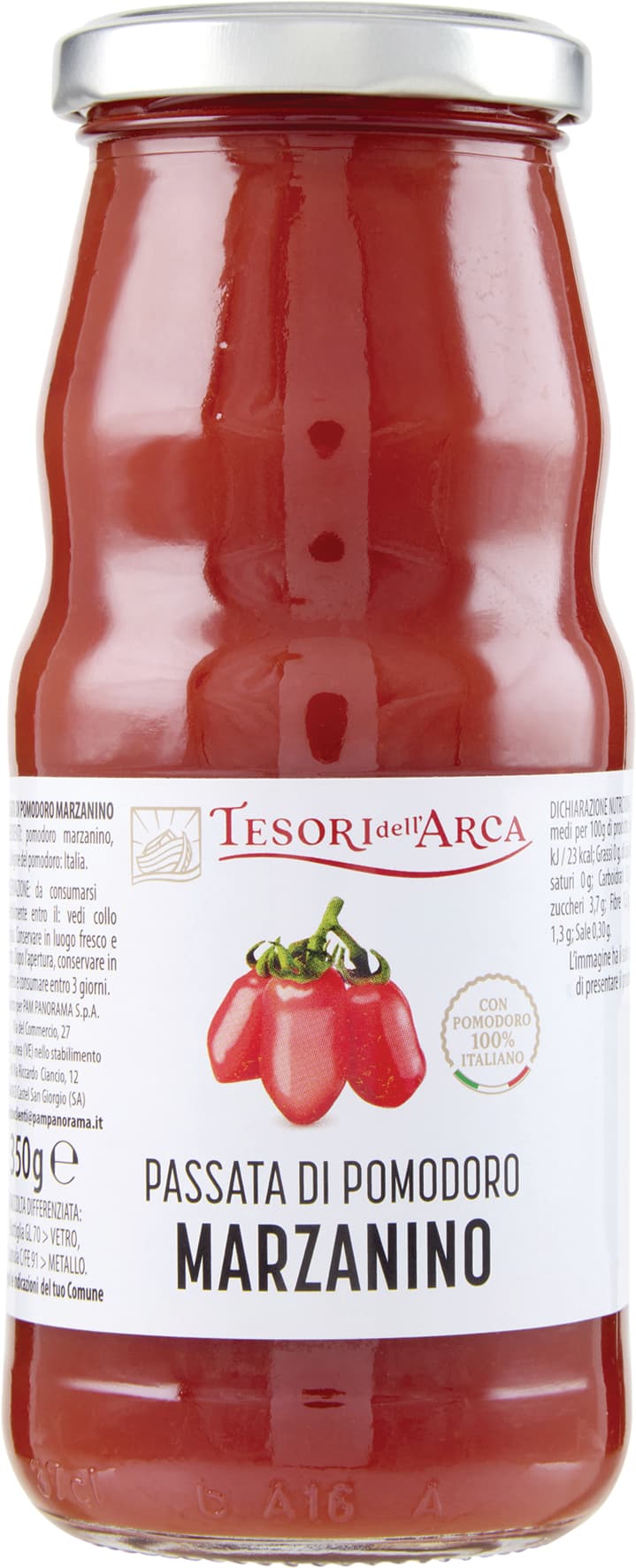 TESORI DELL'ARCA Passata di Pomodoro Marzanino 350 g – immagine 2