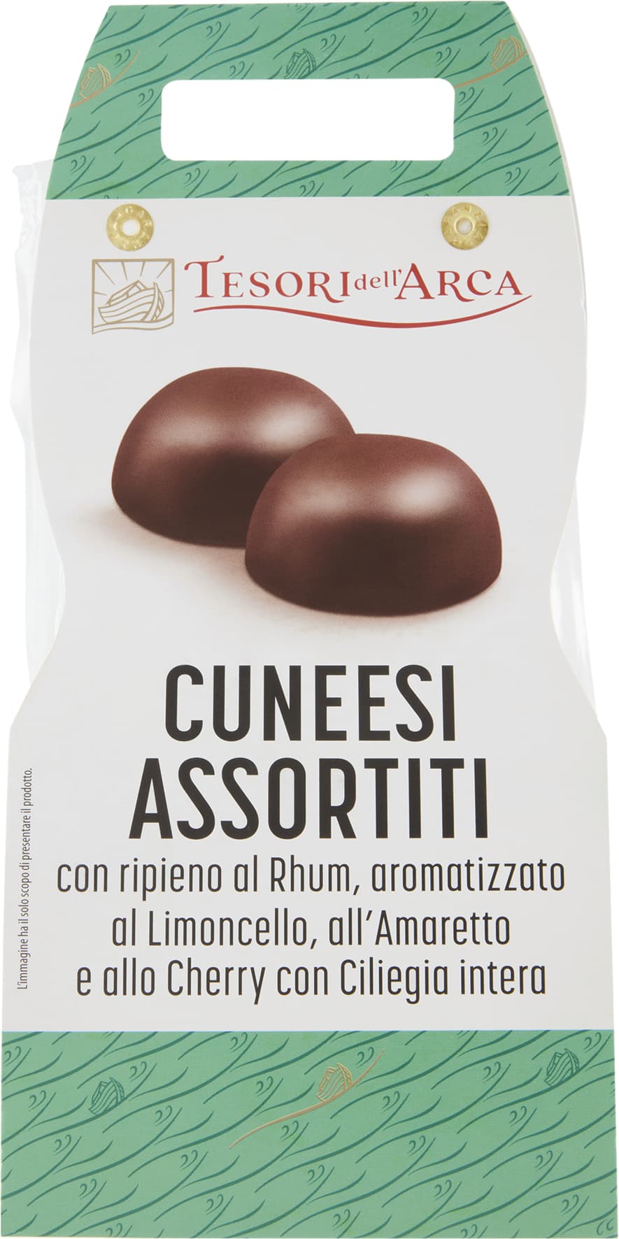 TESORI DELL'ARCA Cuneesi Assortiti con ripieno al Rhum, Limoncello, Amaretto e Cherry 230 g – immagine 2