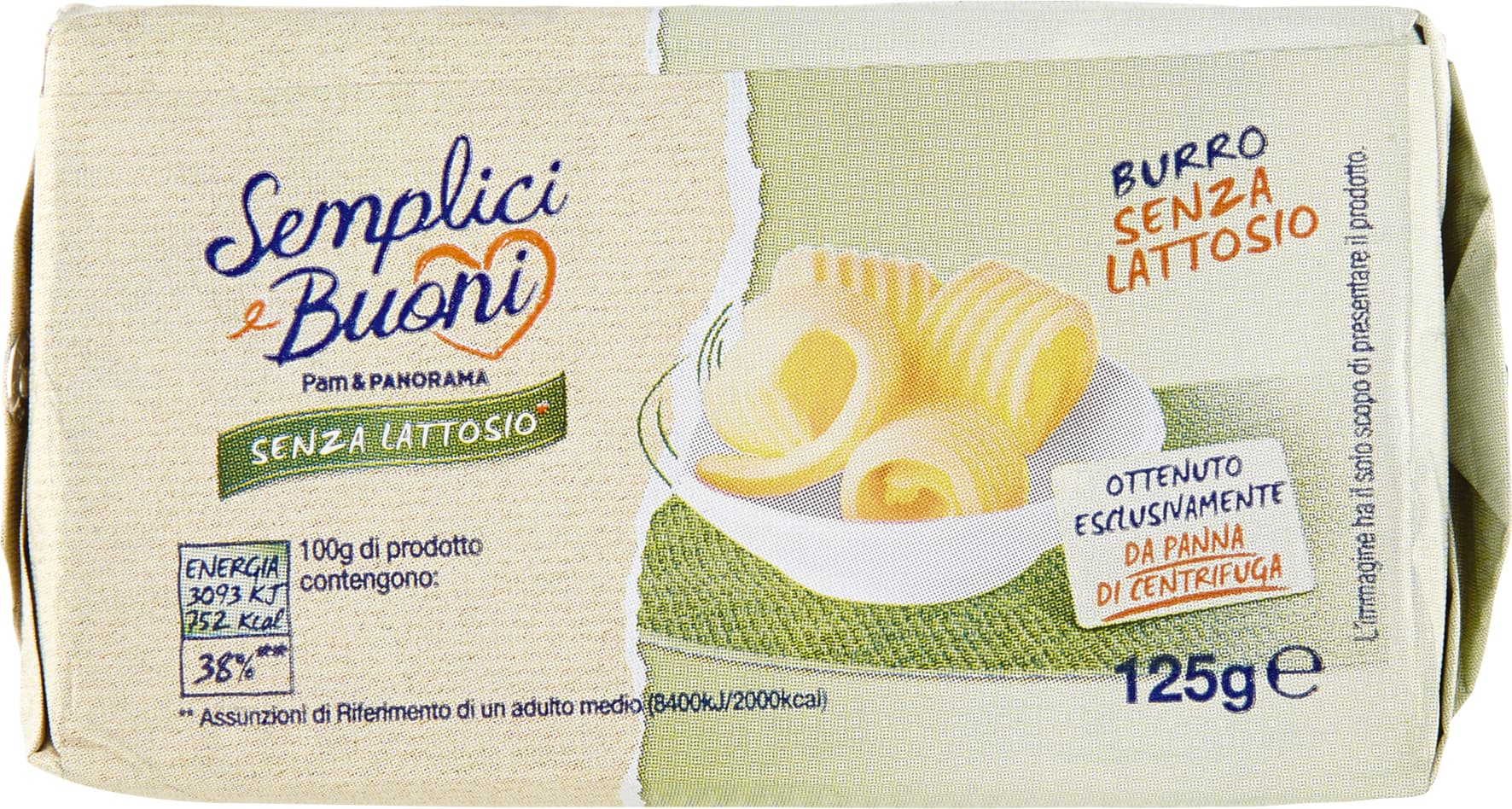 SEMPLICI E BUONI Senza Lattosio Burro 125 g – immagine 2