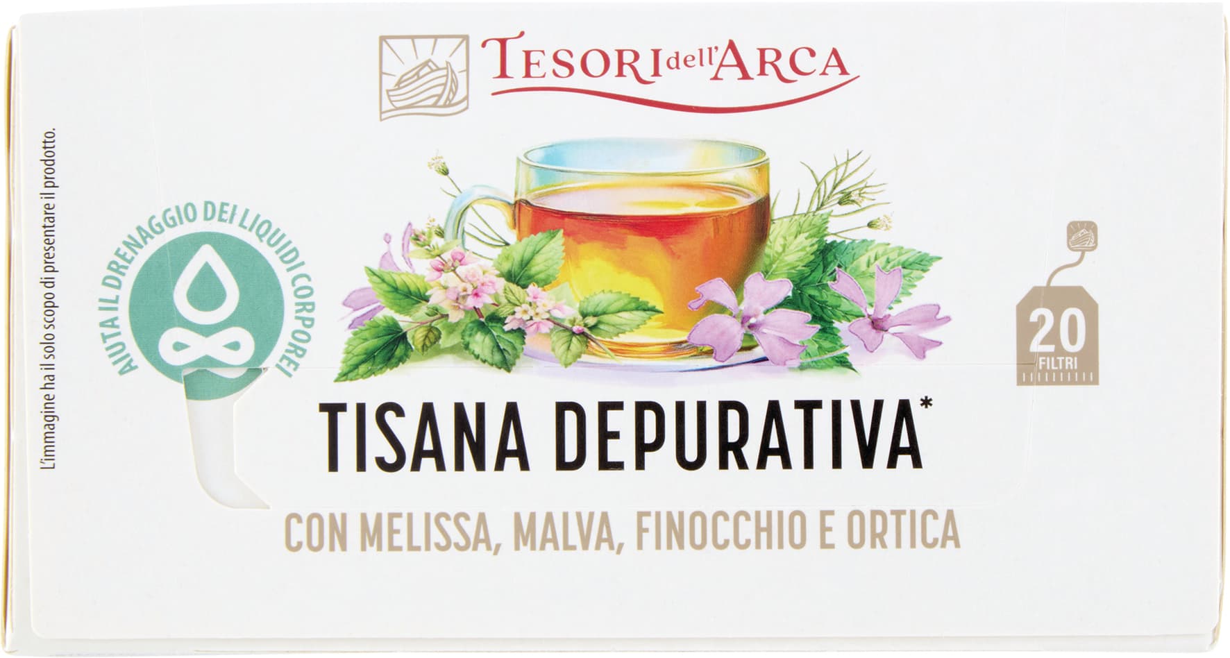 TESORI DELL'ARCA Tisana Depurativa* 20 x 1,8 g – immagine 2