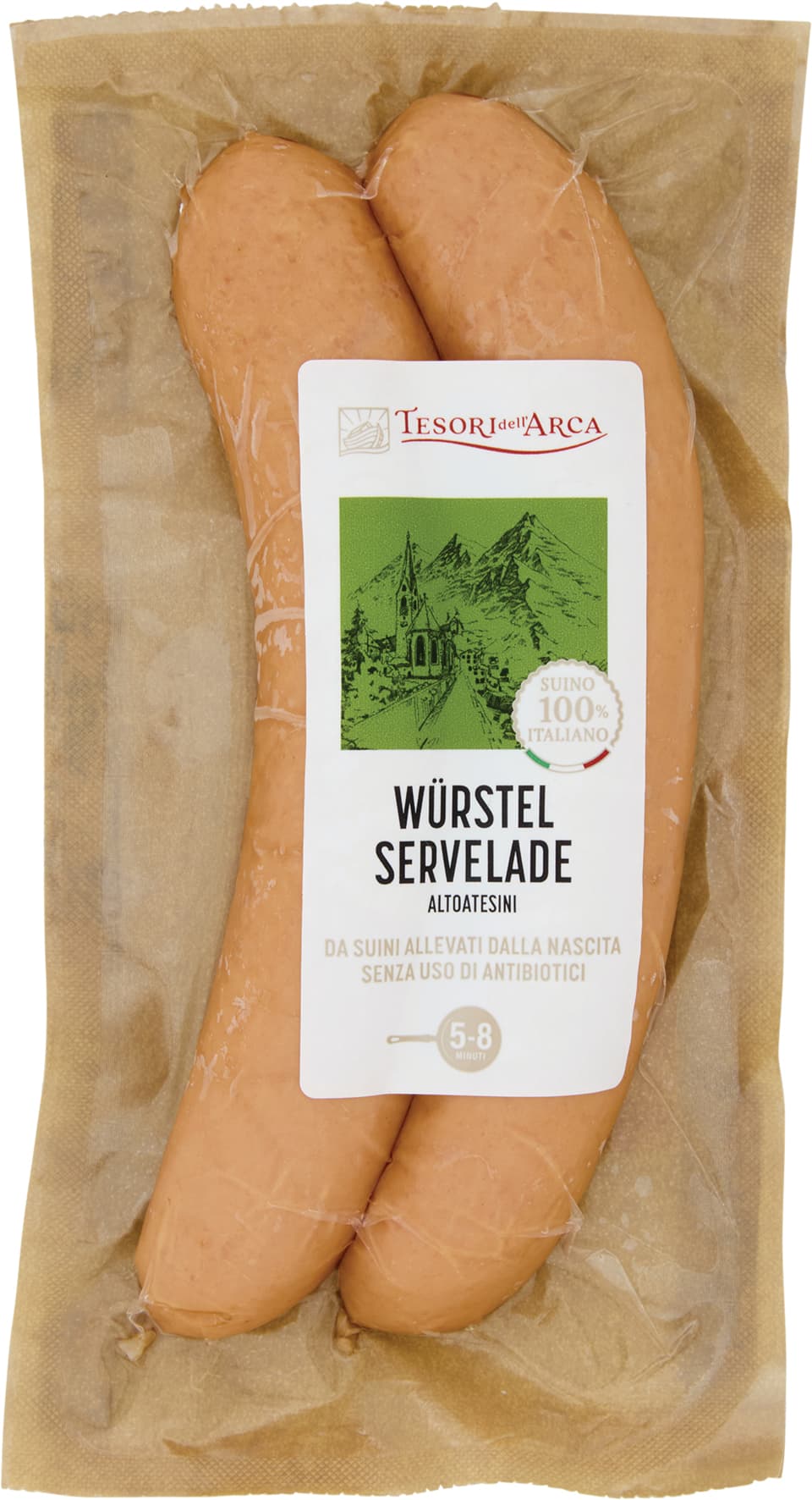 TESORI DELL'ARCA Würstel Servelade Altoatesini 0,200 kg – immagine 2