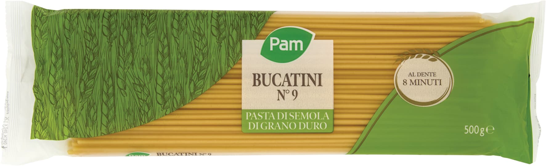 PAM Bucatini N° 9 Pasta di Semola di Grano Duro 500 g – immagine 2