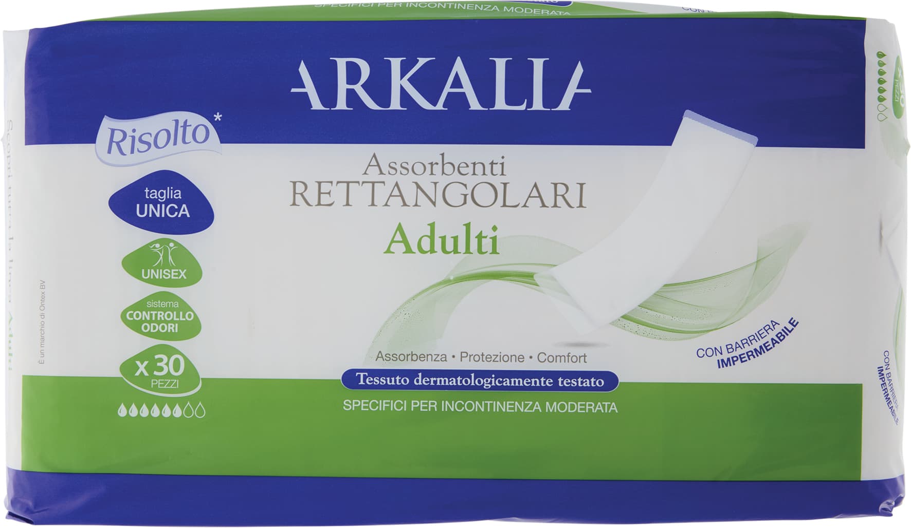 ARKALIA Assorbenti Rettangolari Adulti taglia Unica 30 pz – immagine 2