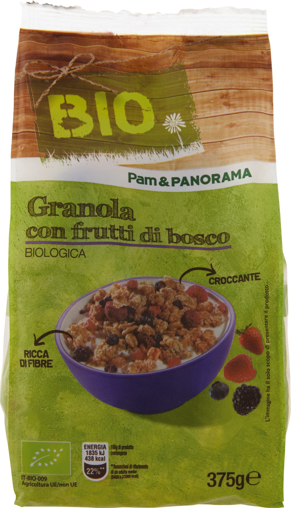 BIO Muesli croccante con frutti di bosco 375 g – immagine 2