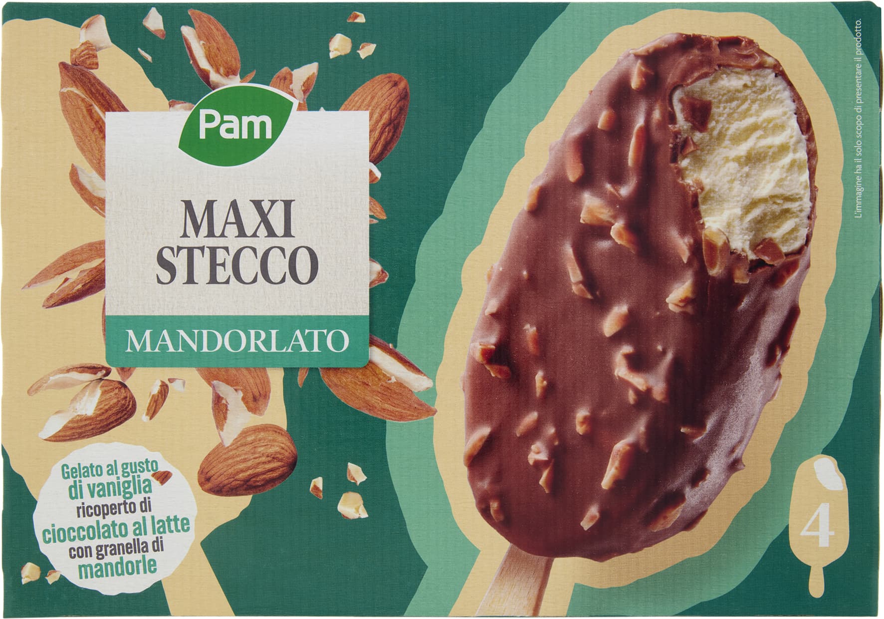 PAM Maxi Stecco Mandorlato 4 x 80 g – immagine 2