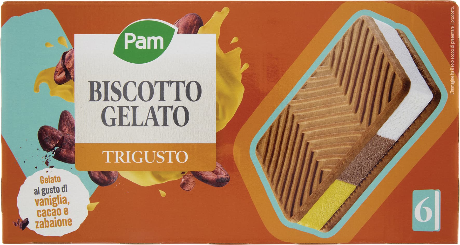PAM Biscotto Gelato Trigusto 6 x 80 g – immagine 2