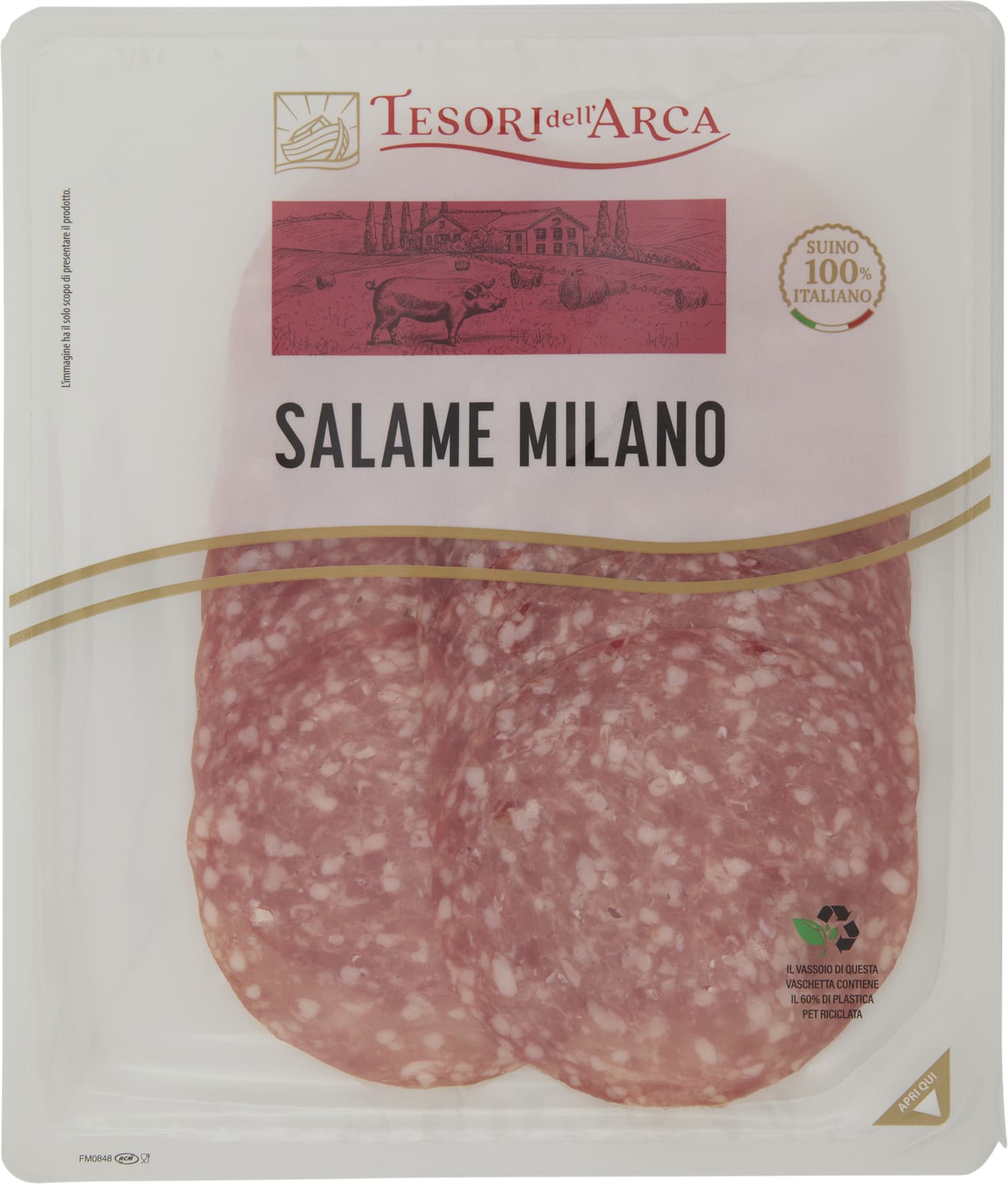 TESORI DELL'ARCA Salame Milano 100 g – immagine 2