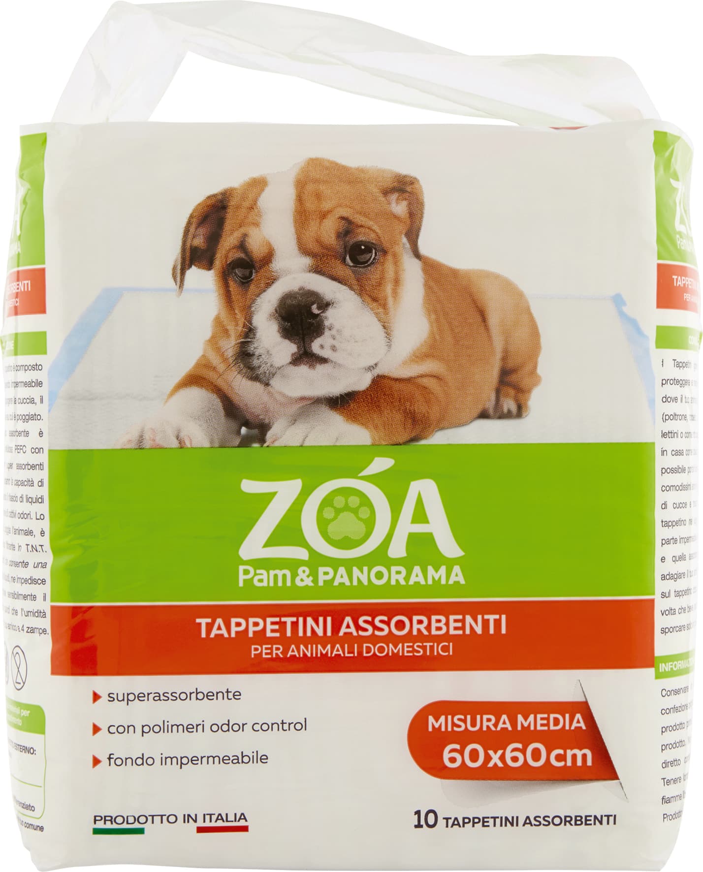 ZOA Tappetini Assorbenti per Animali Domestici Misura Media 60x60cm 10 pz – immagine 2