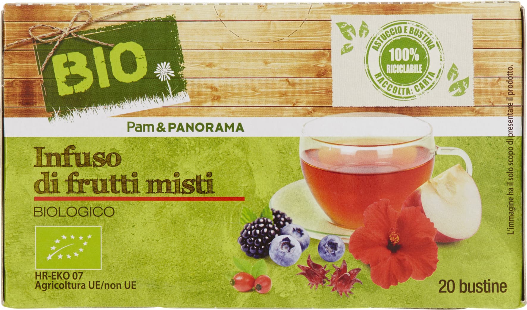 BIO Tisana di frutti misti 60g (3g x 20) – immagine 2