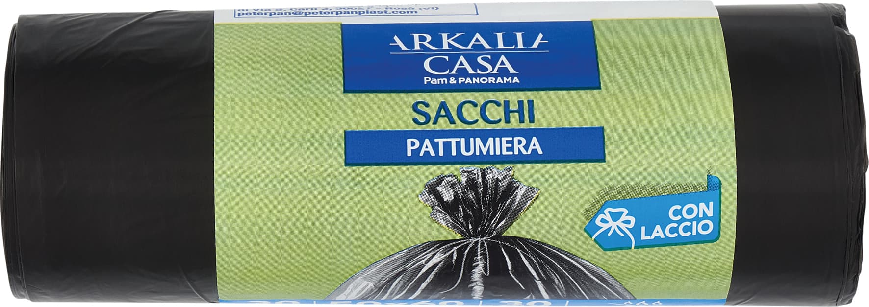 ARKALIA CASA Sacchi Pattumiera con Laccio 50x60 cm 30 Litri Antigoccia 30 pz – immagine 2