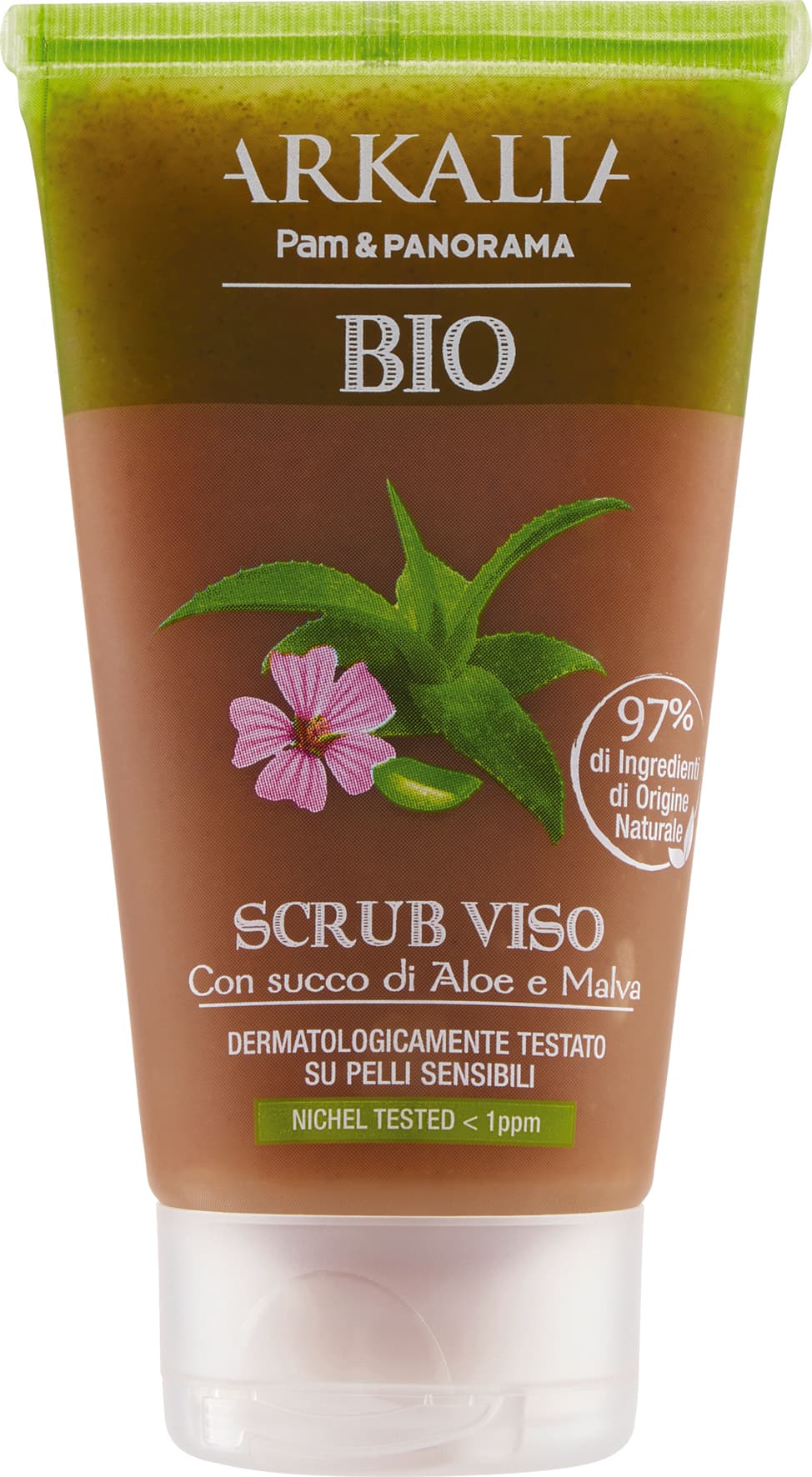 ARKALIA BIO Scrub Viso con succo di Aloe e Malva 75 ml – immagine 2