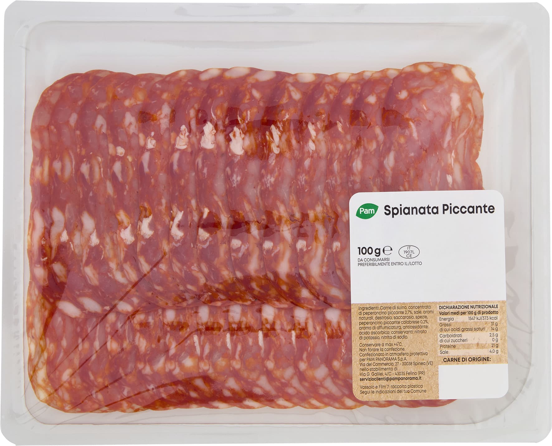 PAM Spianata Piccante 100 g – immagine 2
