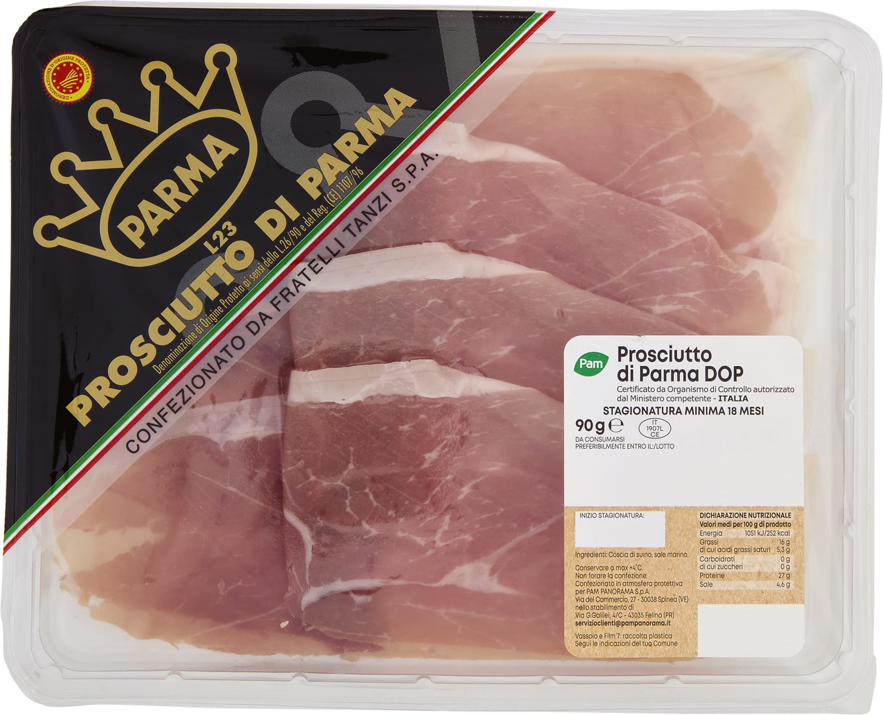 PAM Prosciutto di Parma DOP 90 g – immagine 2
