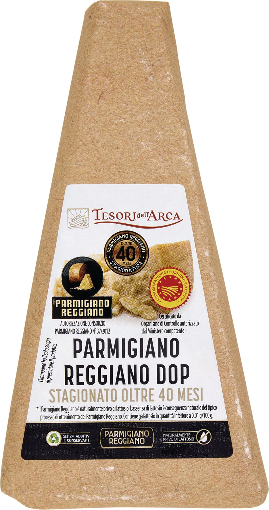 TESORI DELL'ARCA Parmigiano Reggiano DOP Stagionato Oltre 40 Mesi 0,300 Kg – immagine 2