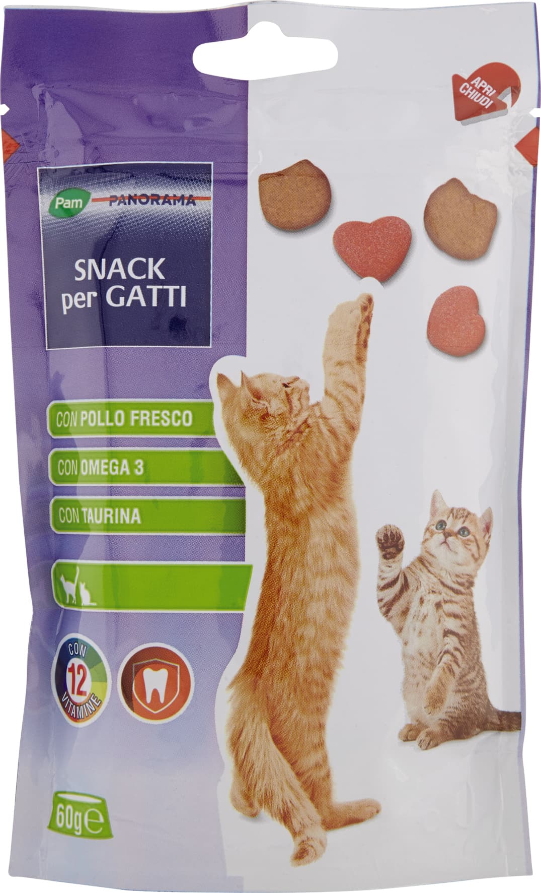 PAM PANORAMA Snack per Gatti con Pollo Fresco 60 g – immagine 2