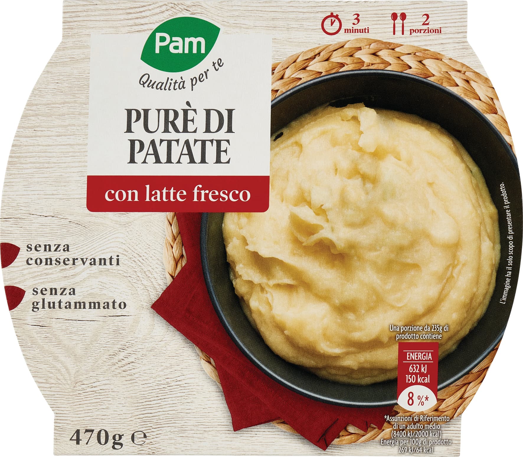 PAM Qualità per te Purè di Patate 470 g – immagine 2