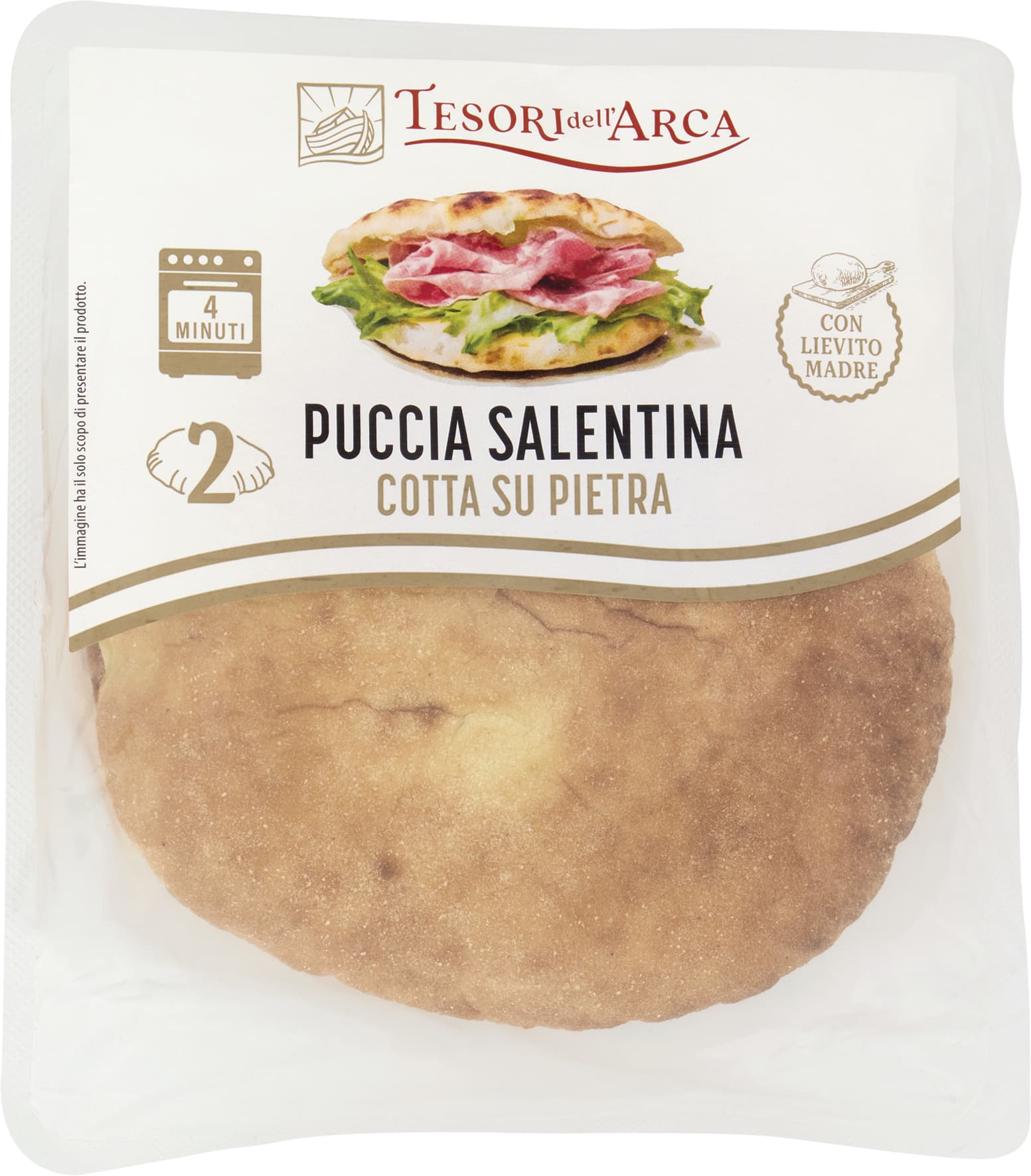 TESORI DELL'ARCA Puccia Salentina 2 x 115 g – immagine 2