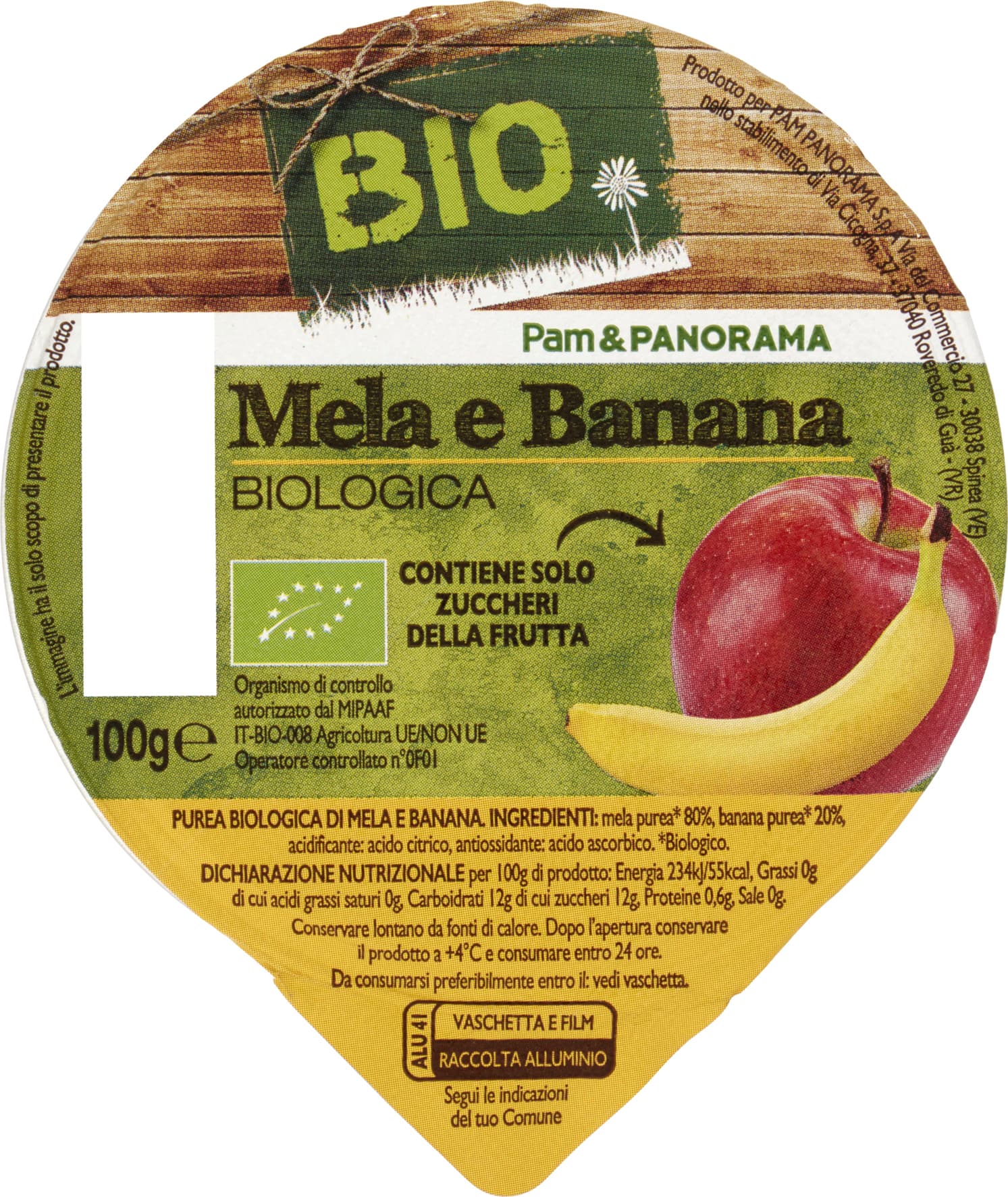 BIO Mela e Banana Biologica 100 g – immagine 2
