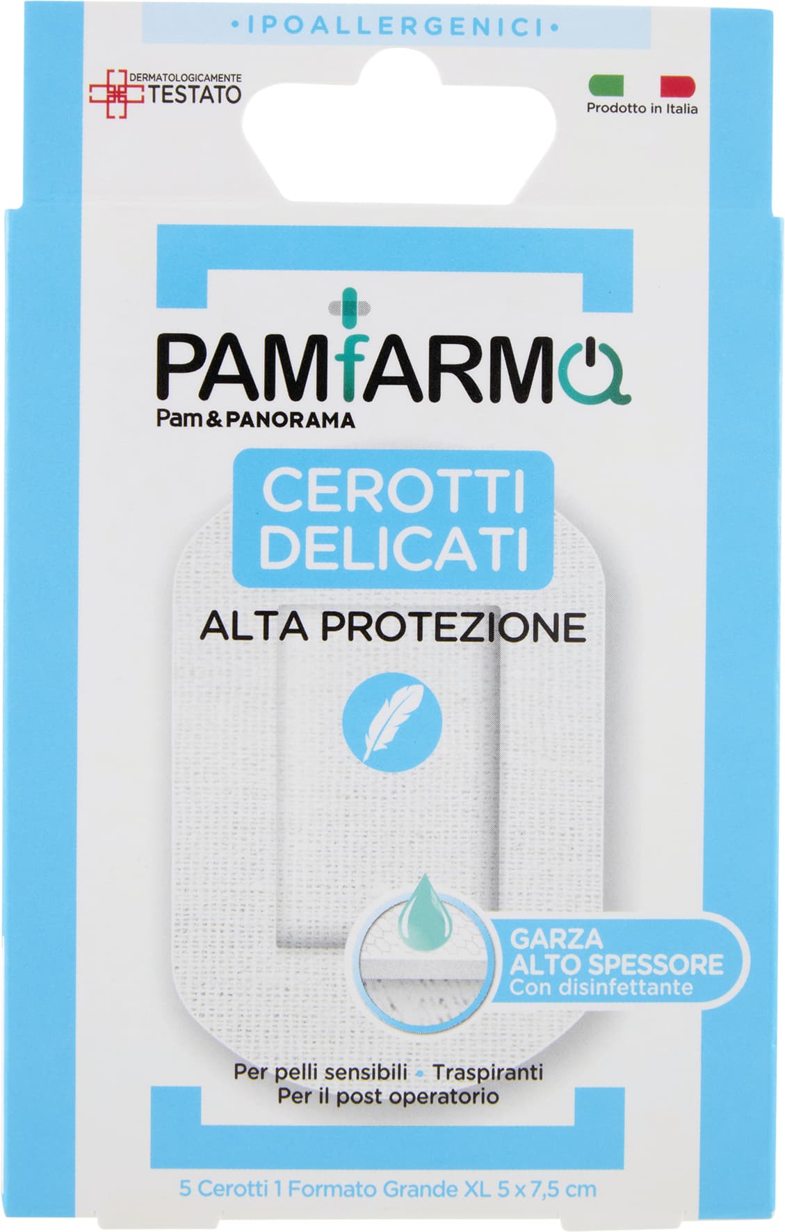 PAM PANORAMA Cerotti Alta Protezione Delicati Soffici 1 Formato Grande XL cm 5 x 7,5 5 pz – immagine 2