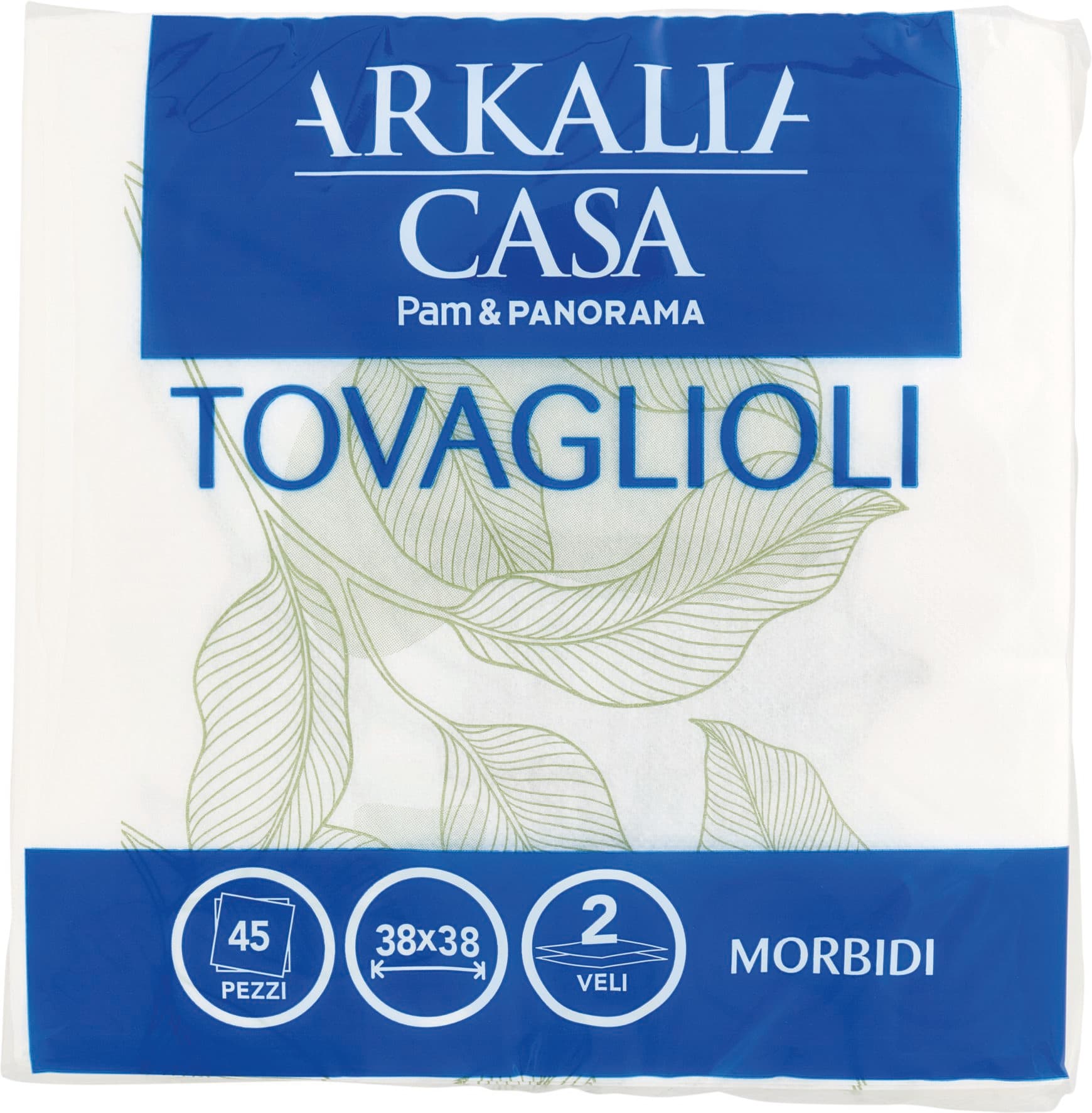 ARKALIA CASA Tovaglioli Morbidi Decorati 2 Veli 38x38 45 pz – immagine 2