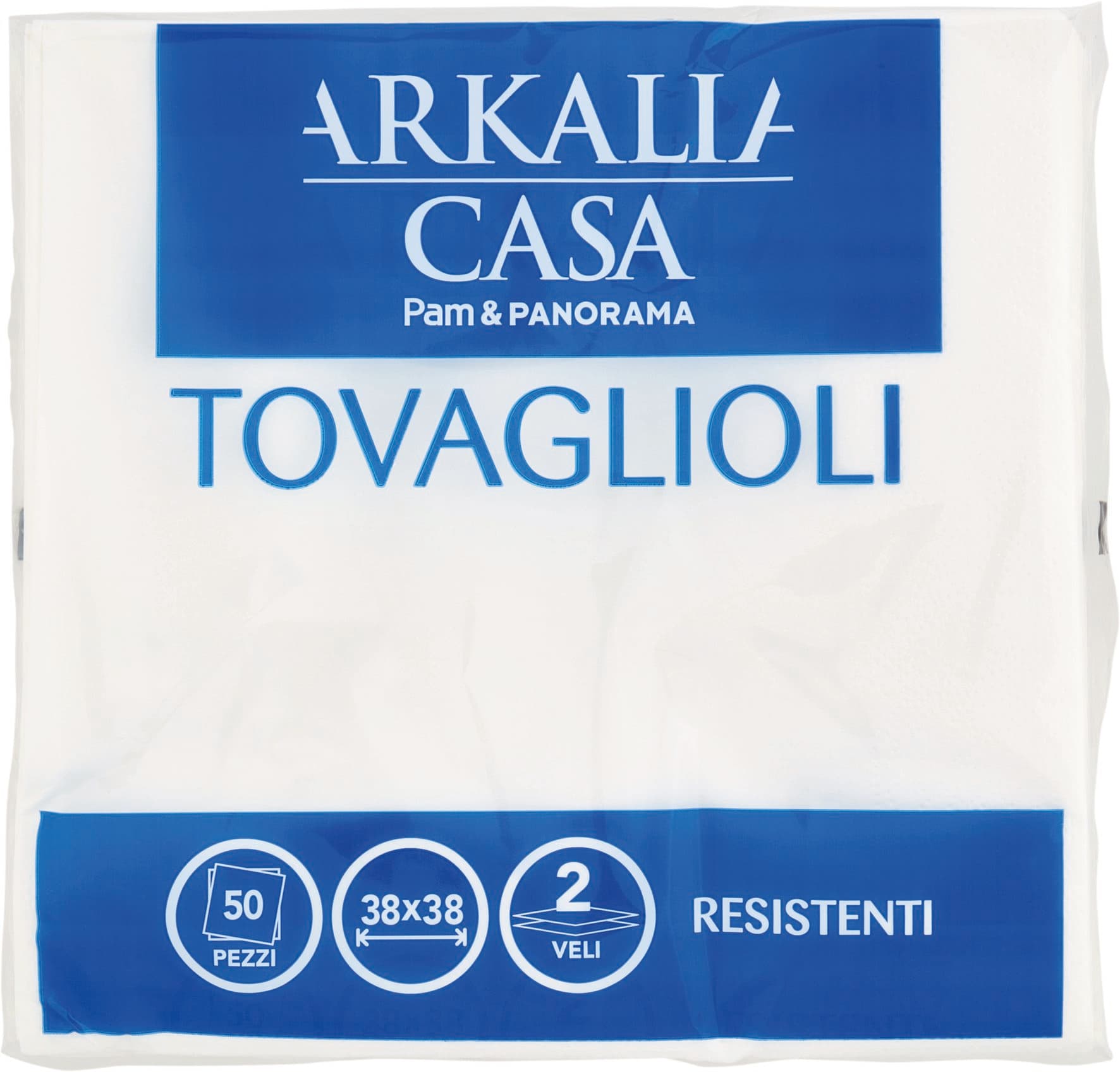 ARKALIA CASA Tovaglioli Resistenti 2 Veli 38x38 50 pz – immagine 2